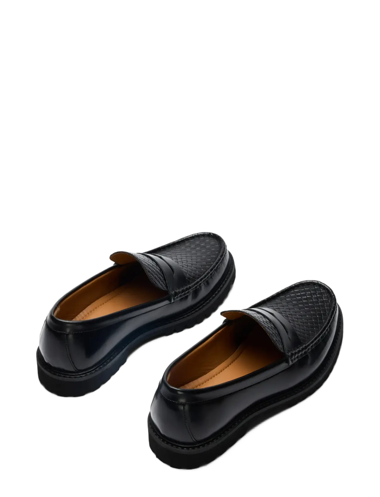 Selected - SLMHUGO LEATHER DETAIL PENNY LOAFER - shop efter anledning - black - 1