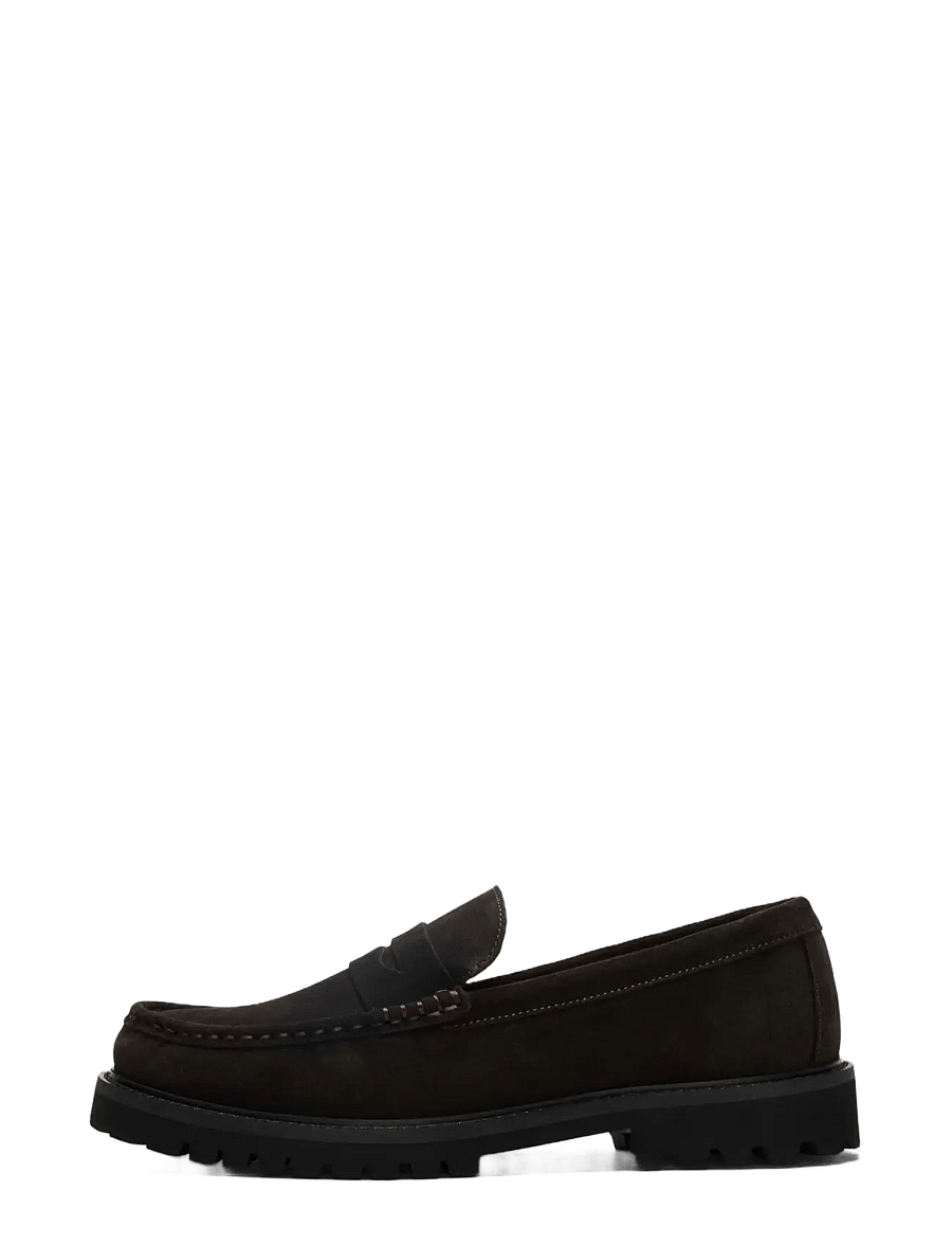 Selected - SLMHUGO SUEDE PENNY LOAFER - nach anlass kaufen - demitasse - 0