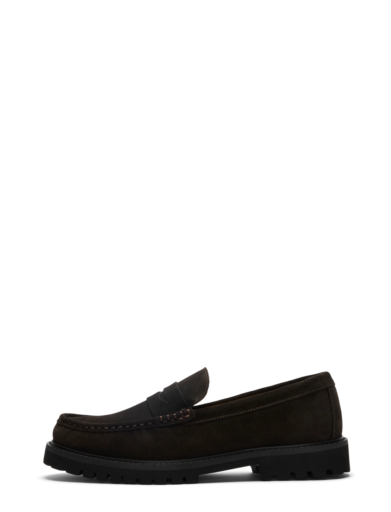 Selected - SLMHUGO SUEDE PENNY LOAFER - nach anlass kaufen - demitasse - 1
