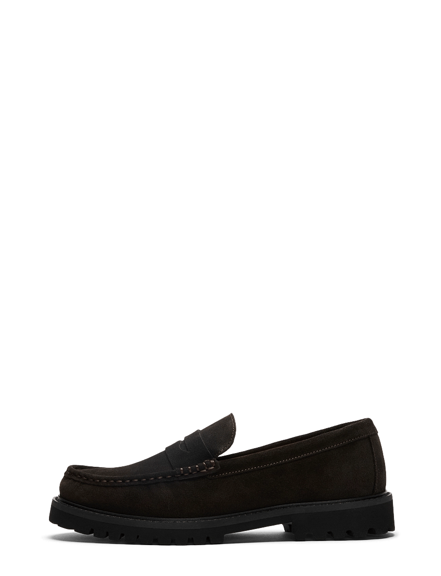 Selected - SLMHUGO SUEDE PENNY LOAFER - nach anlass kaufen - demitasse - 1