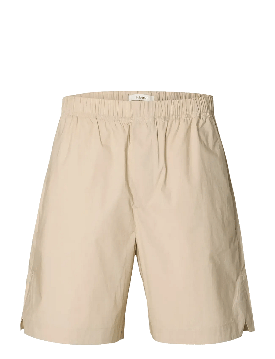 Selected - SLMLOOSE MALTHE SHORTS - freizeitshorts - pure cashmere - 1