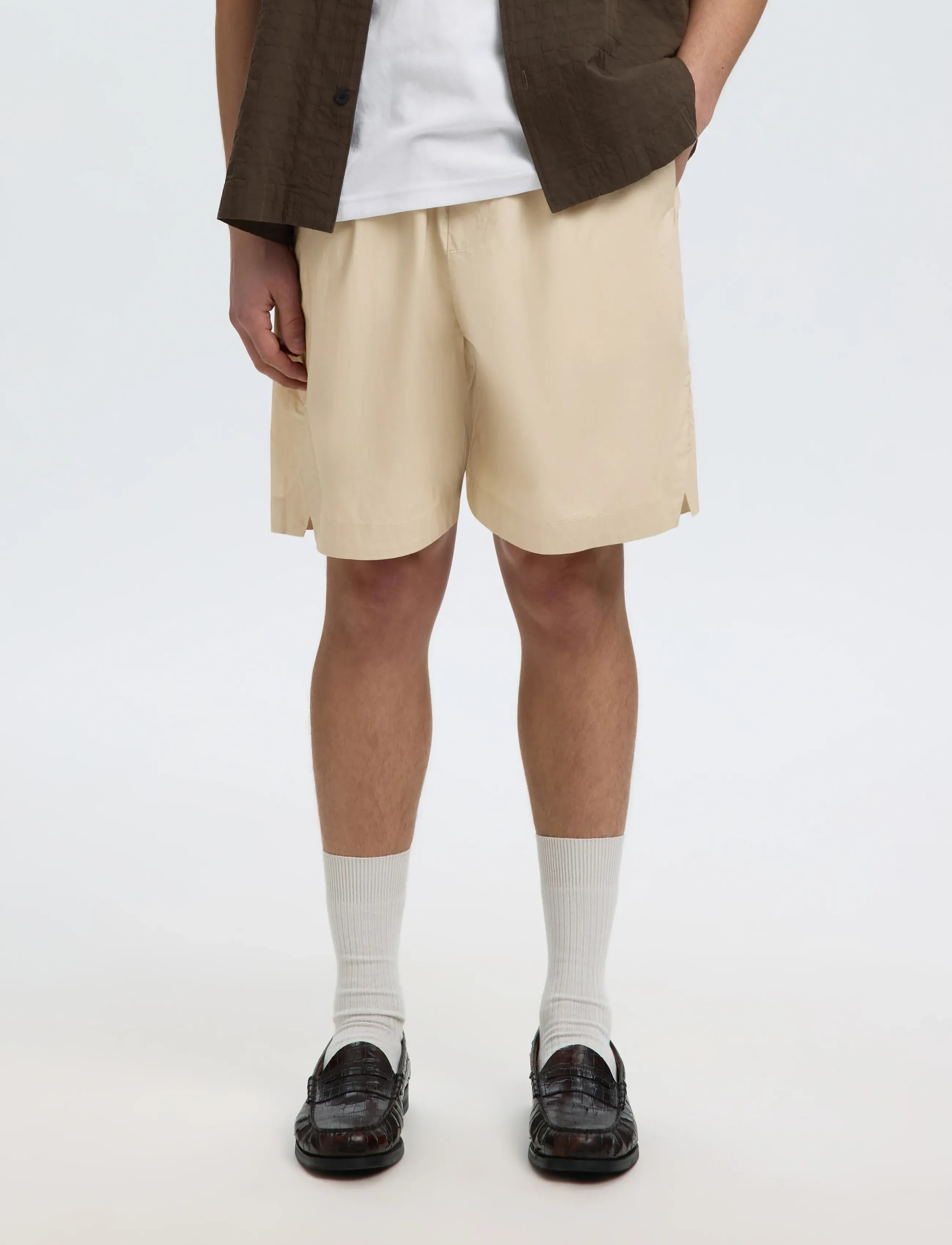 Selected Slmloose Malthe Shorts, XL, Beige, Shorts > Afslappede Shorts, Herre
