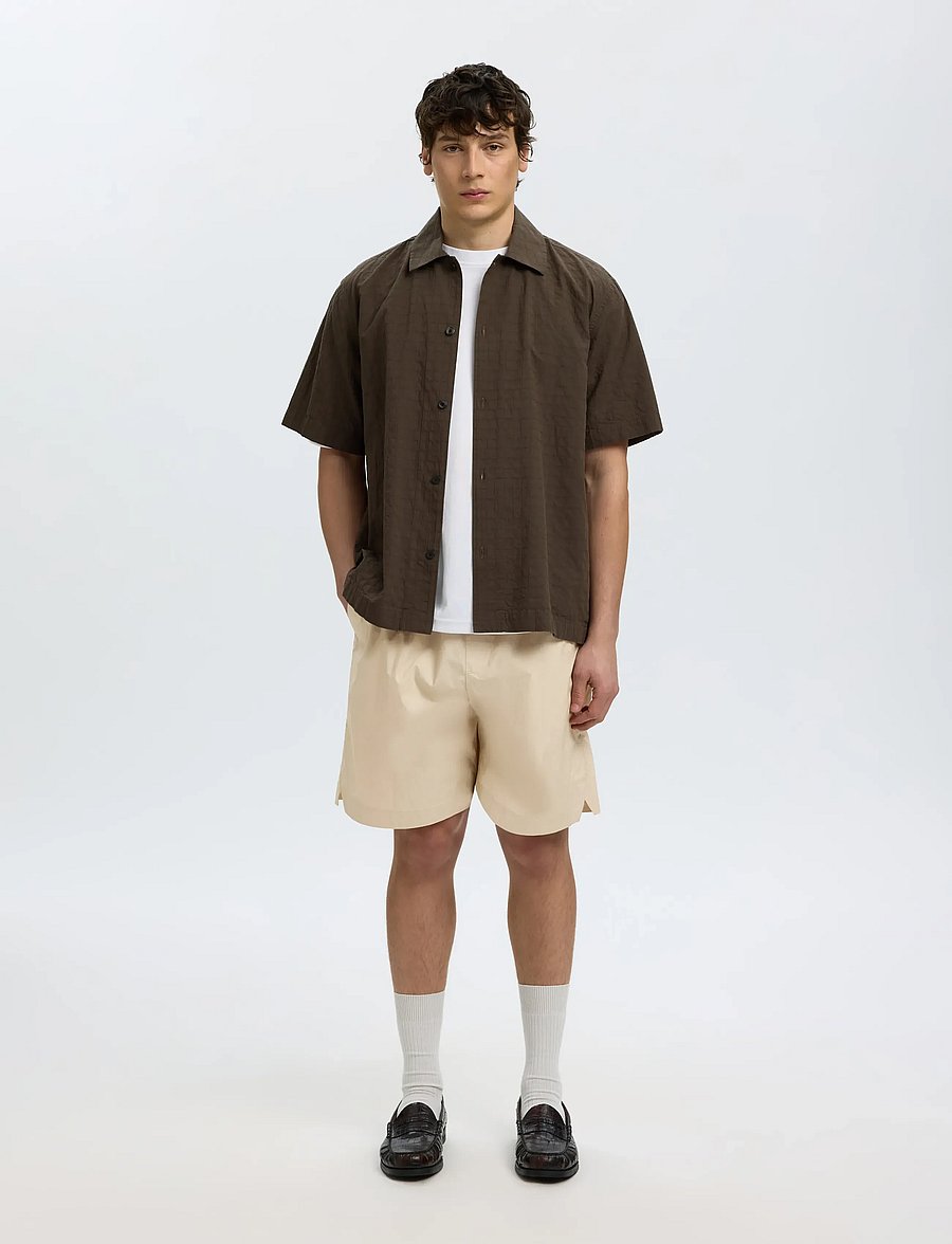 Selected - SLMLOOSE MALTHE SHORTS - freizeitshorts - pure cashmere - 3