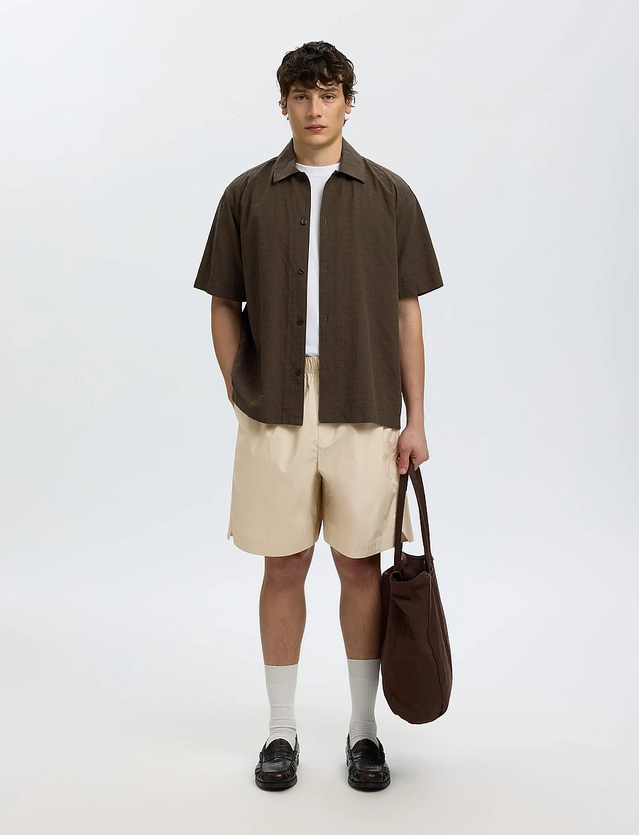 Selected - SLMLOOSE MALTHE SHORTS - freizeitshorts - pure cashmere - 5