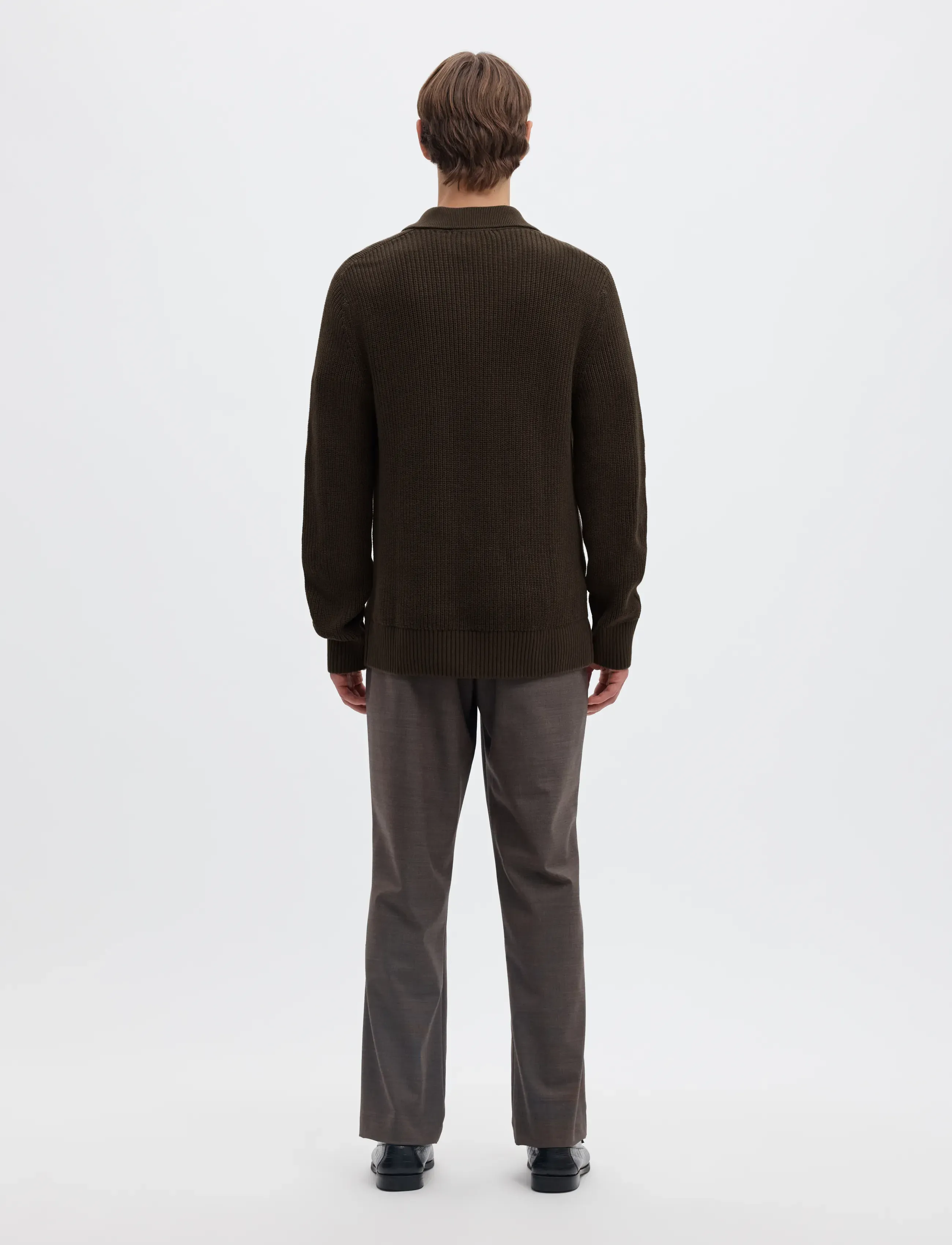 Selected - SLMPIM LS KNIT POLO CAMP - pikkade varrukatega kootud polod - delicioso - 2