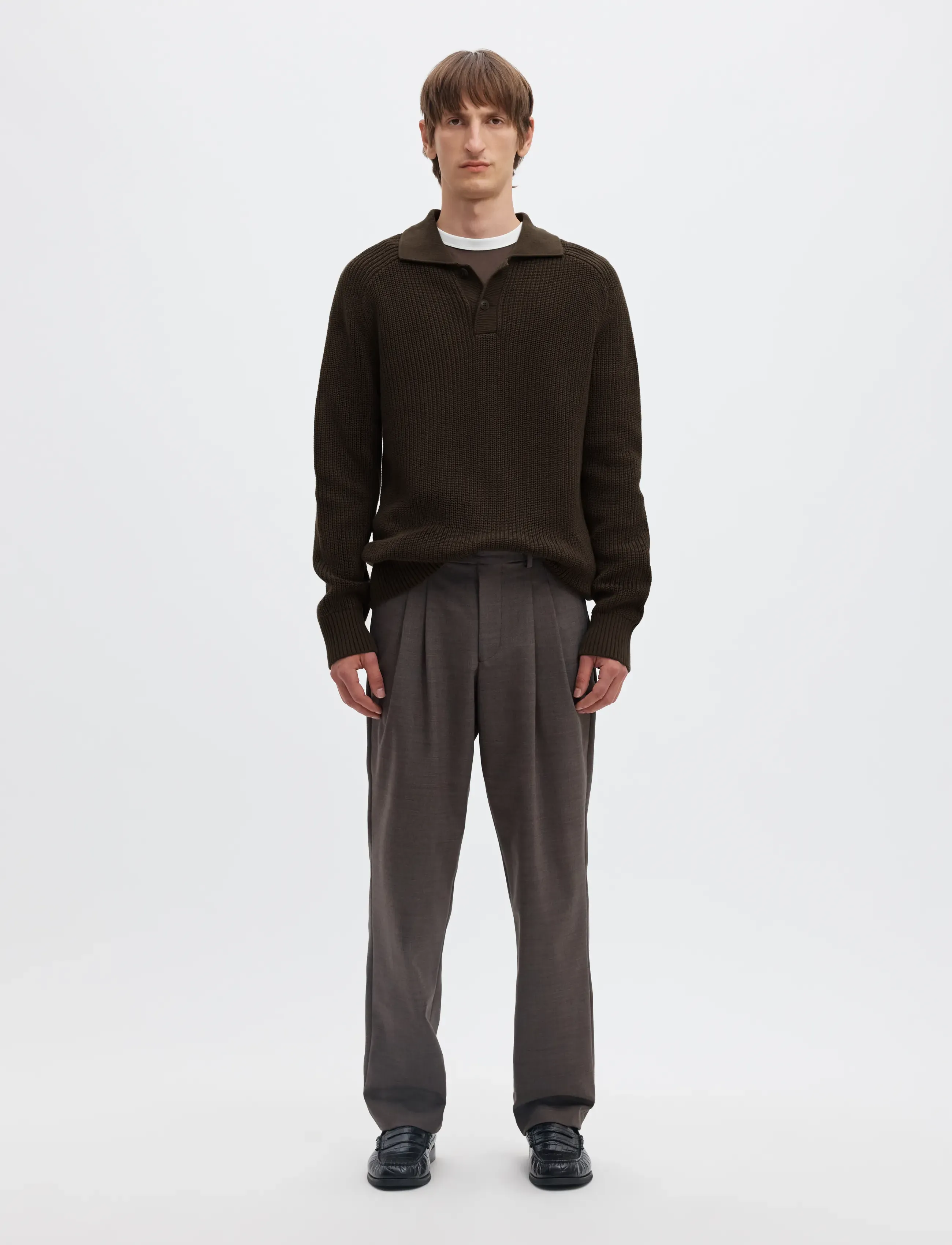 Selected - SLMPIM LS KNIT POLO CAMP - pikkade varrukatega kootud polod - delicioso - 3