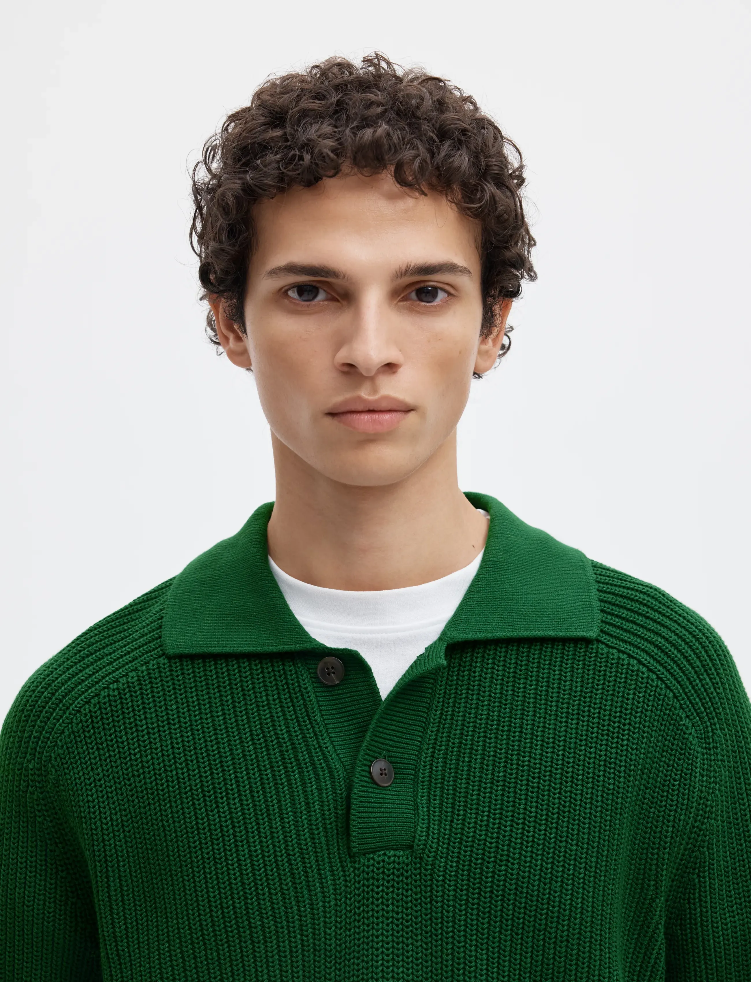 Selected - SLMPIM LS KNIT POLO CAMP - pikkade varrukatega kootud polod - formal garden - 4