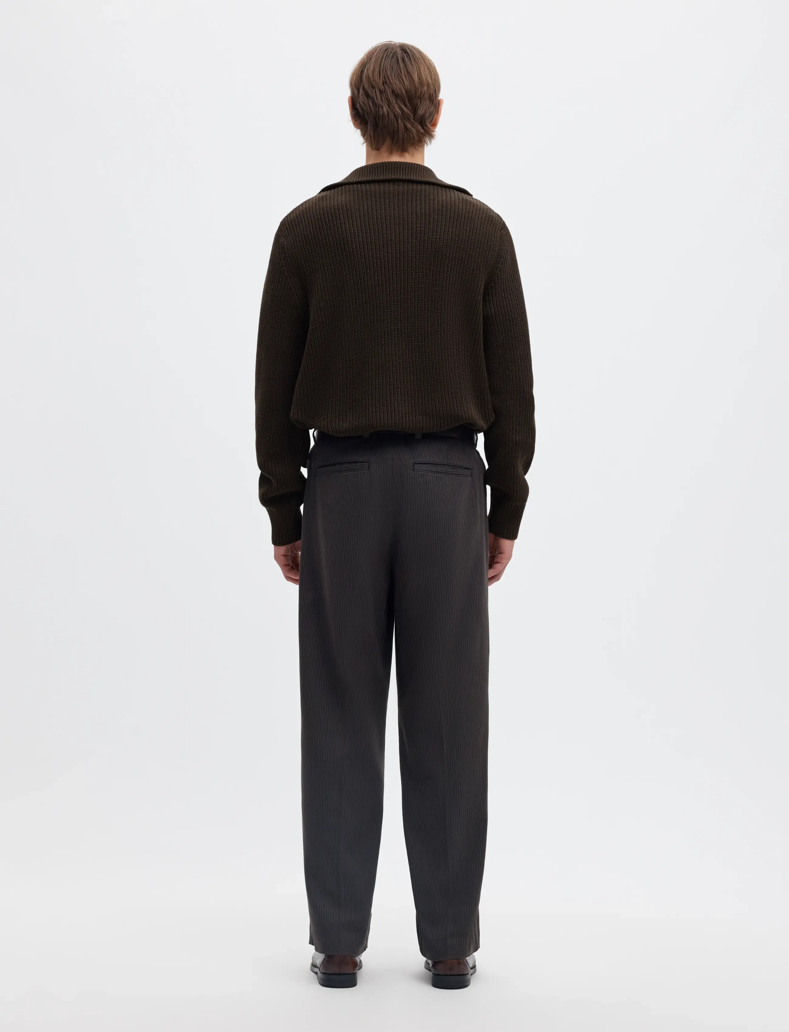 Selected - SLMPIM LS KNIT HALF ZIP CAMP - poolpika lukuga džemprid - delicioso - 2