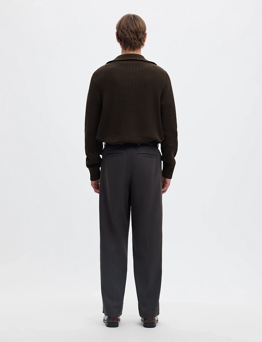 Selected - SLMPIM LS KNIT HALF ZIP CAMP - poolpika lukuga džemprid - delicioso - 2