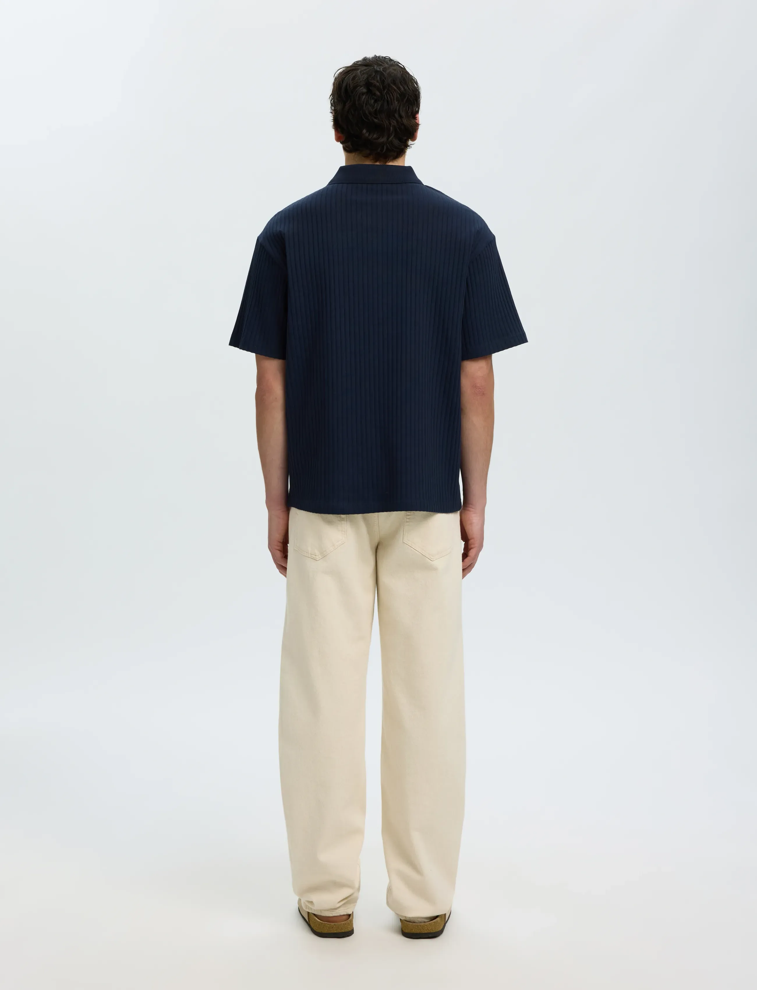 Slmrelaxsimon Ribbed Ss Polo 2