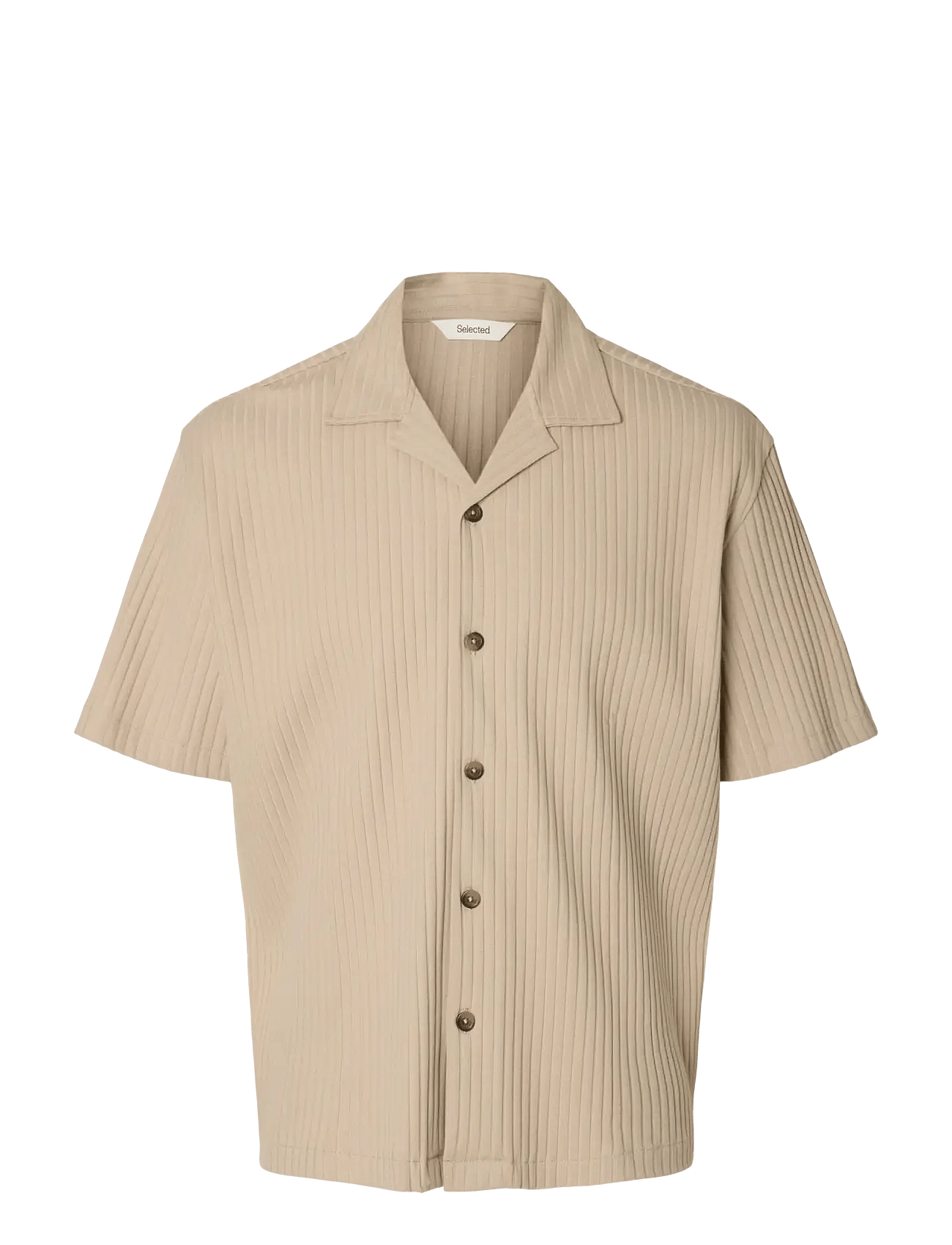 Selected | Slmrelaxsimon Ribbed Ss Overshirt | XL