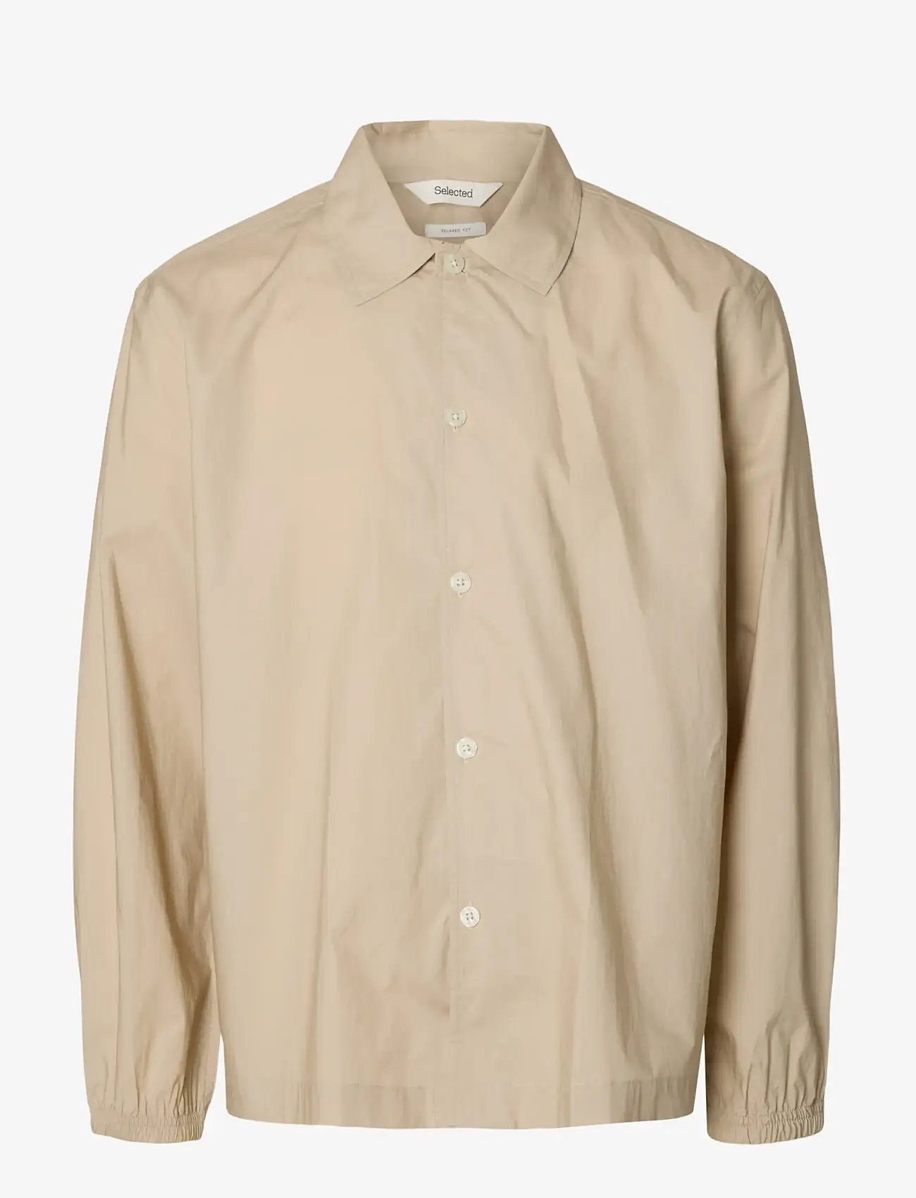 Selected - SLHRLXMAXX POPLIN LIGHT OVERSHIRT - shop efter anledning - pure cashmere - 1