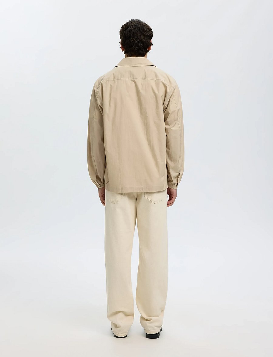 Selected - SLHRLXMAXX POPLIN LIGHT OVERSHIRT - Überhemden - pure cashmere - 2