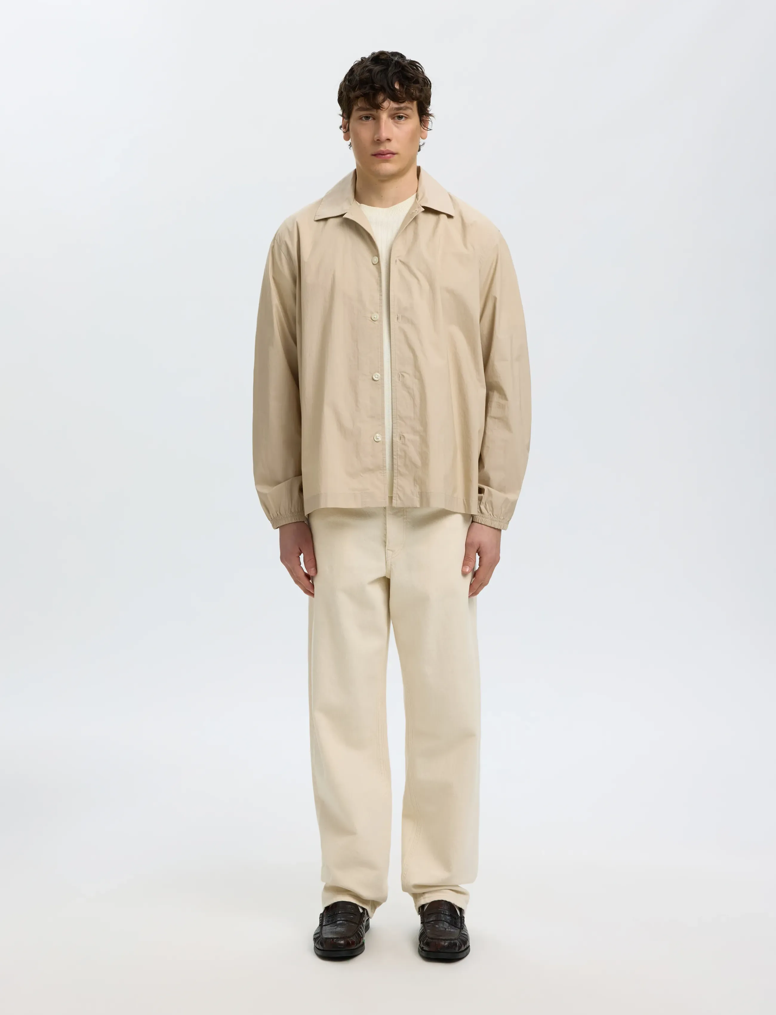 Selected - SLHRLXMAXX POPLIN LIGHT OVERSHIRT - nach anlass kaufen - pure cashmere - 3