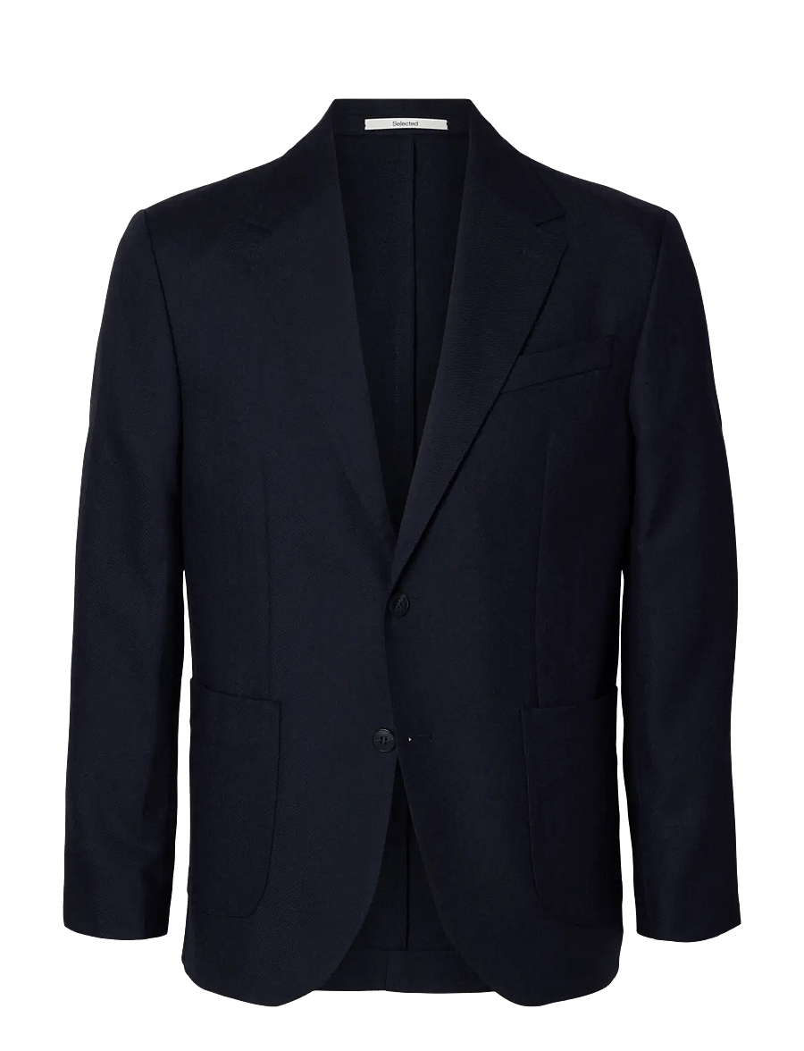 Selected - SLMREG-BJORN MANTECO UNCONSTRUC WOOL BLZ - dark sapphire - 1