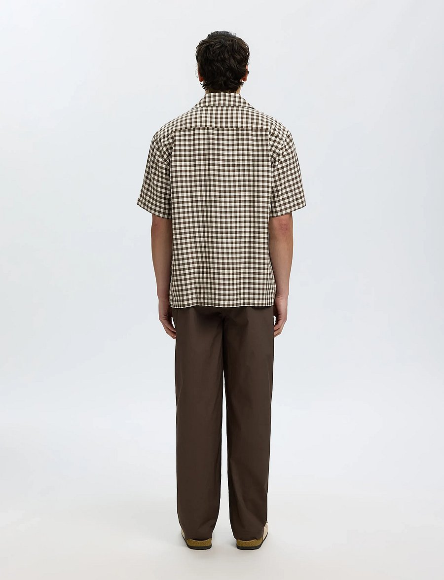 Selected - SLHRLXFINLEY CHECK SS SHIRT - karierte hemden - turkish coffee - 2