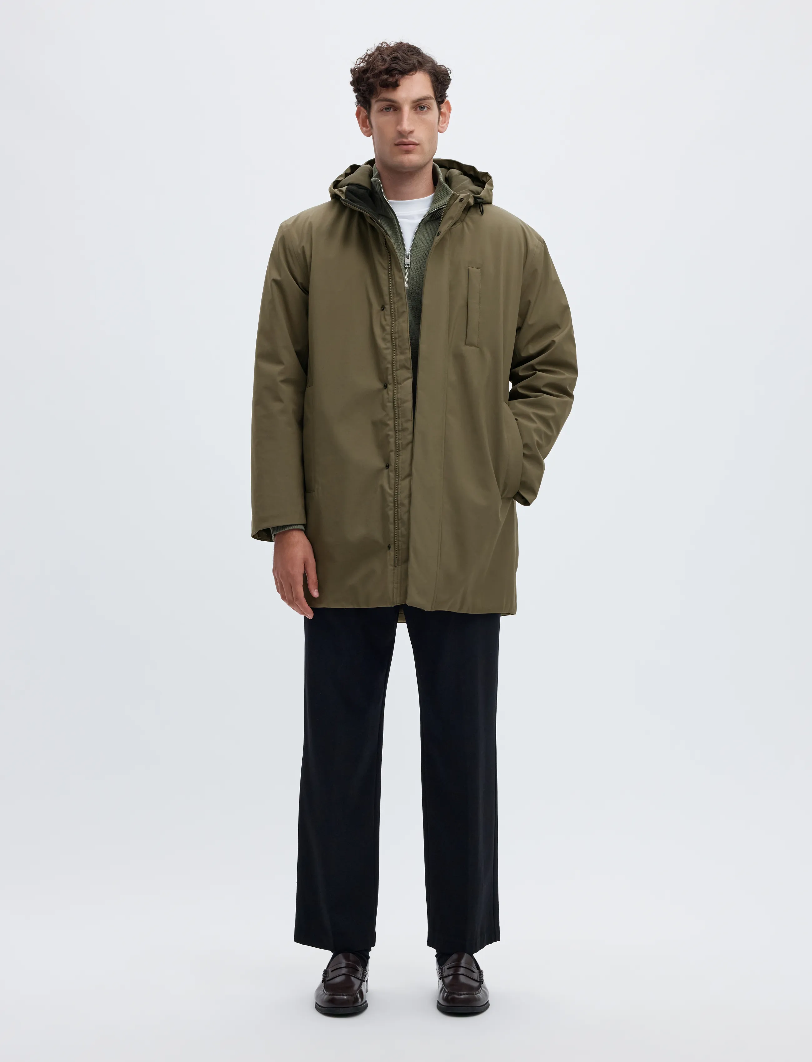 Selected SLMFRANKLIN URBAN TECH PARKA 2.0 NOOS - Kleidung - KALAMATA / khaki/green