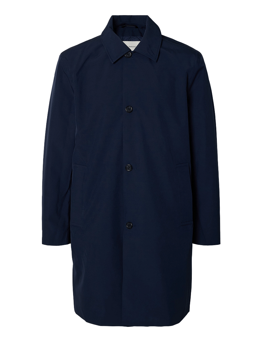 Selected - SLMTAPIO TECH MAC COAT - navy blazer - 0