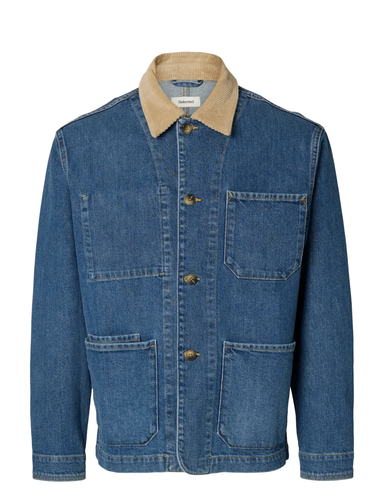 SELECTED Slhregular-Landon M Blau Denim Jacke Blau - S - Herren