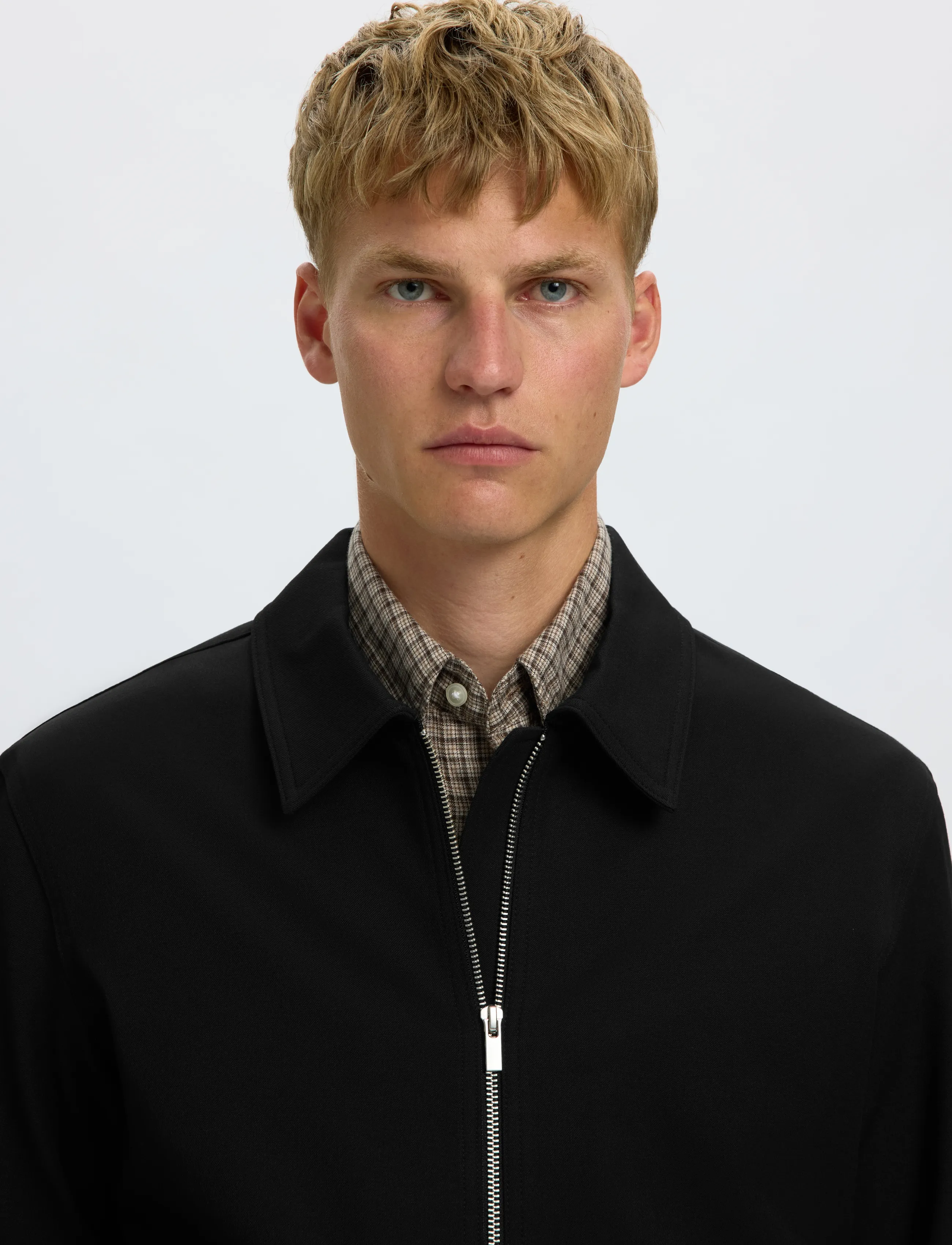 Selected - SLMREGULAR FINN ZIP JACKET NOOS - hybridjackor - black - 4