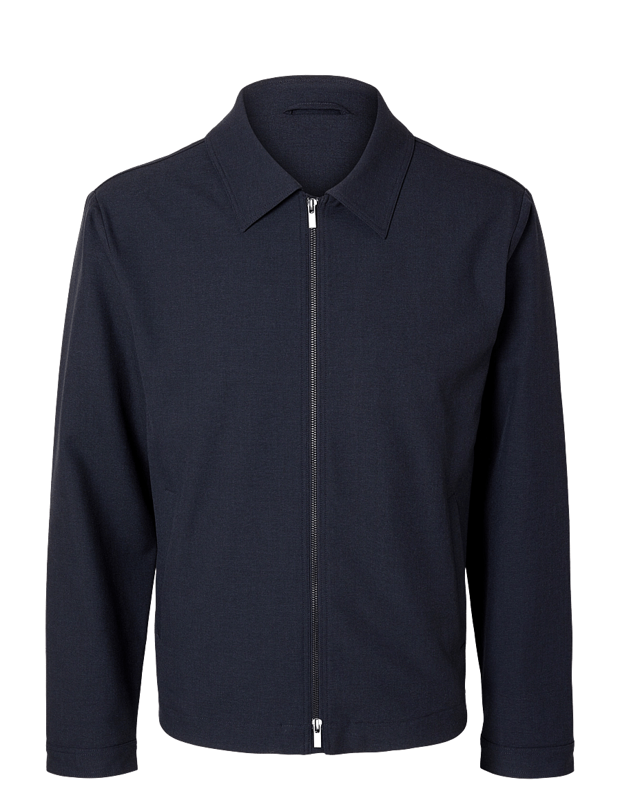 Selected - SLMREGULAR FINN ZIP JACKET NOOS - hybridjakker - navy blazer - 1