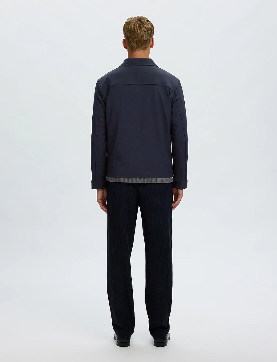 Selected - SLMREGULAR FINN ZIP JACKET NOOS - hybridjakker - navy blazer - 2