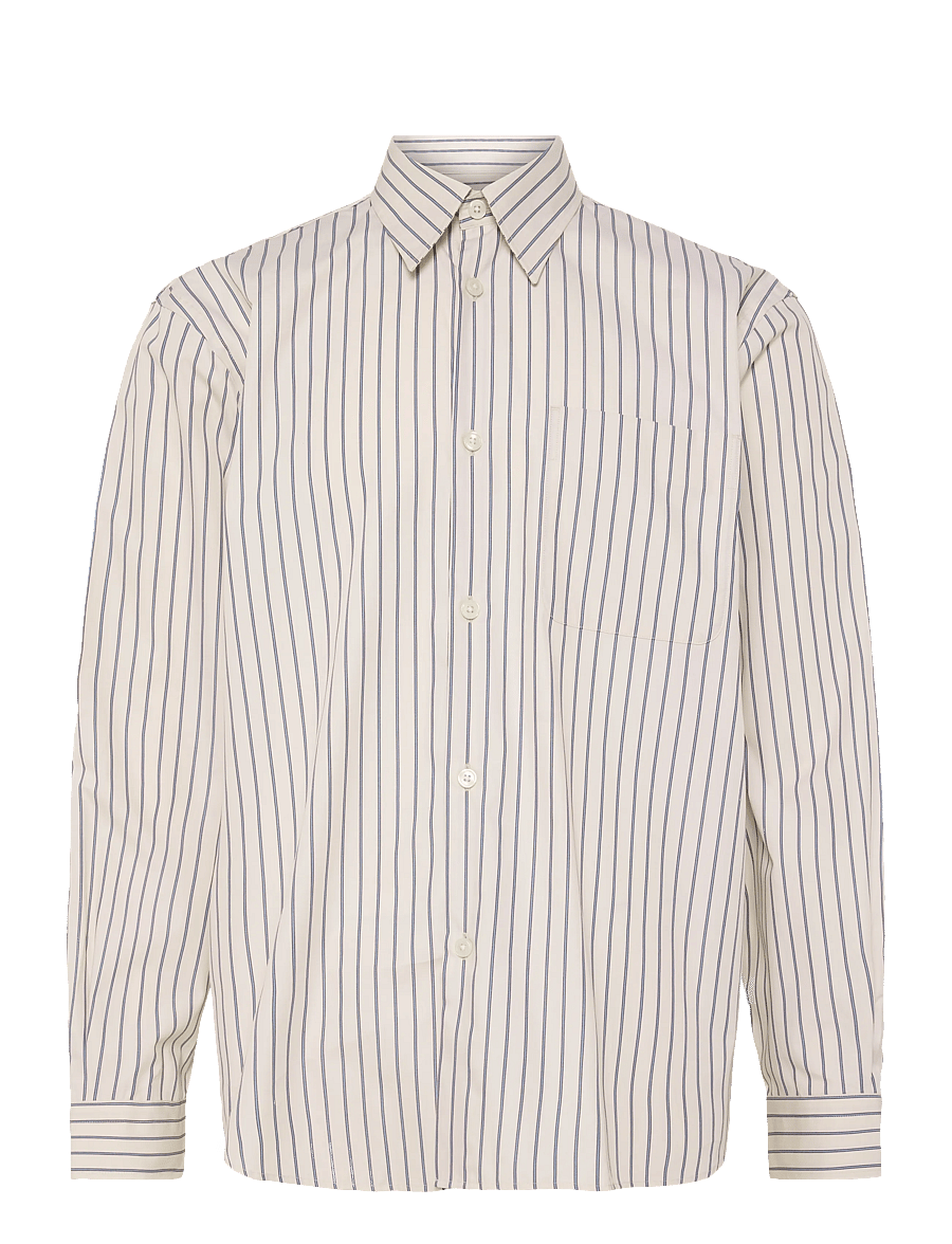 Selected - SLMRLXSANDER HOLGER STRIPE LS SHIRT - triibulised särgid - birch - 0