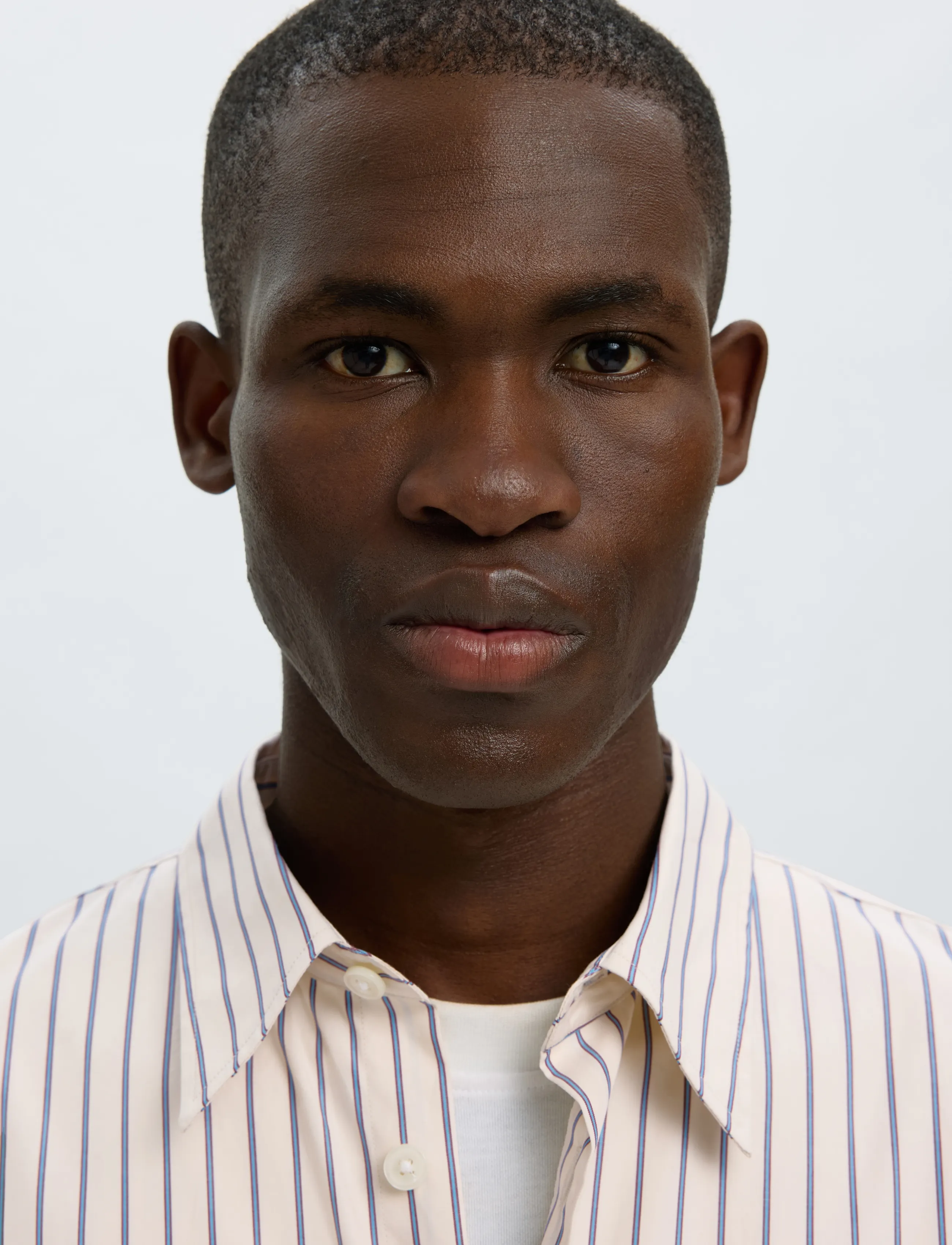 Selected - SLMRLXSANDER HOLGER STRIPE LS SHIRT - randiga skjortor - birch - 5