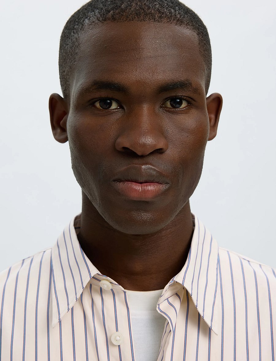 Selected - SLMRLXSANDER HOLGER STRIPE LS SHIRT - randiga skjortor - birch - 5