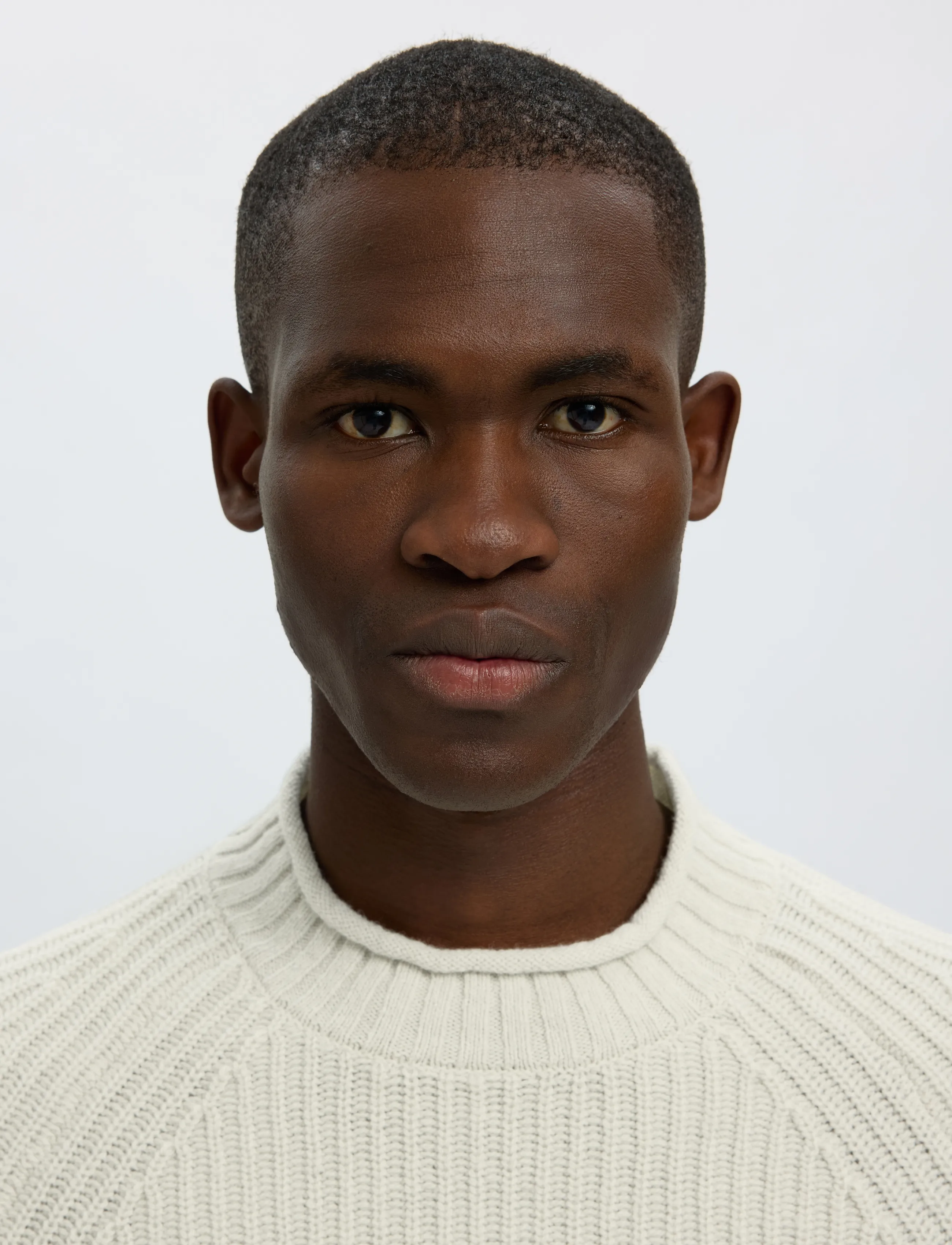 Selected - SLMBILLY LS KNIT CREW NECK - rundhals - silver birch - 4