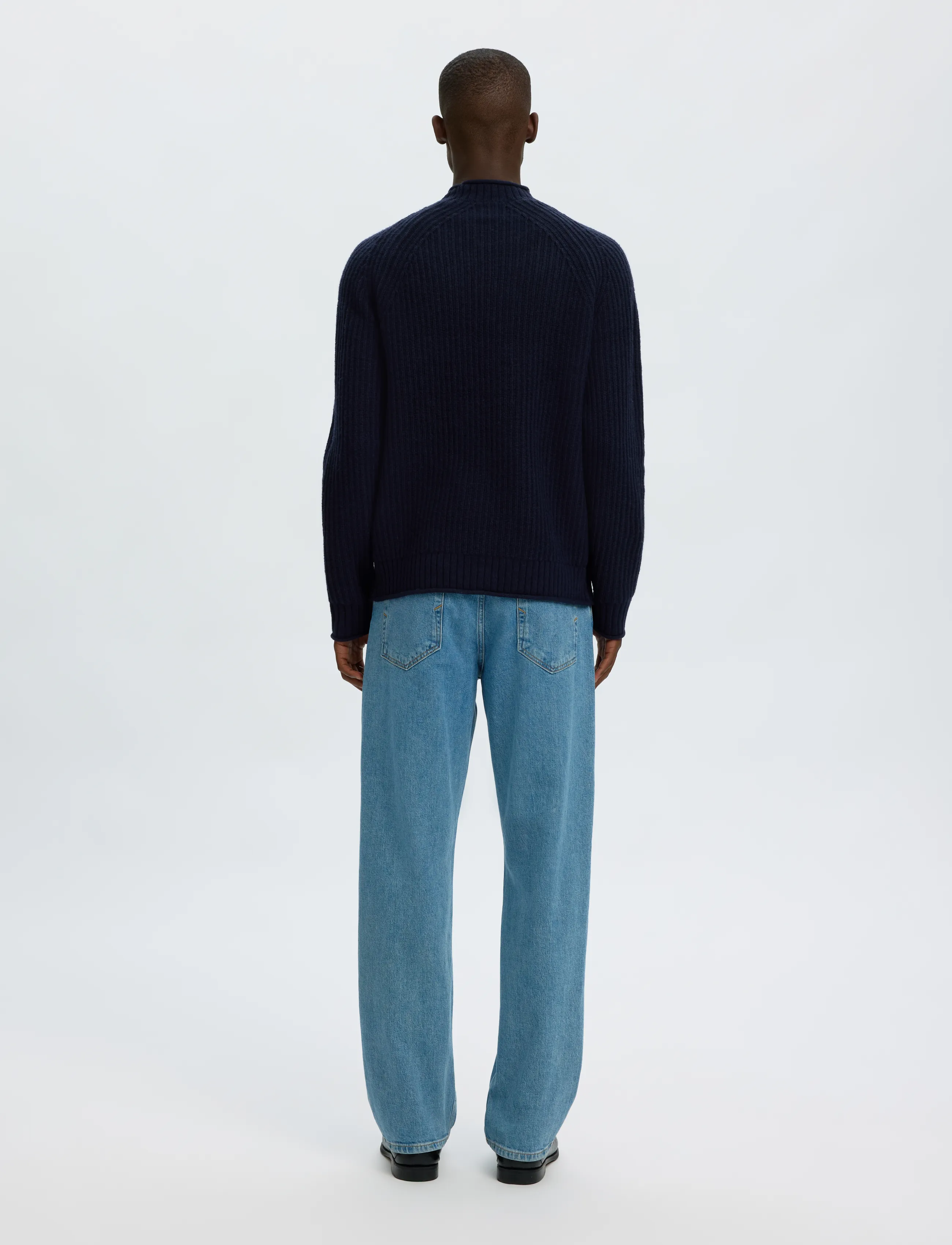 Selected - SLMBILLY LS KNIT CREW NECK - rundhals - sky captain - 2