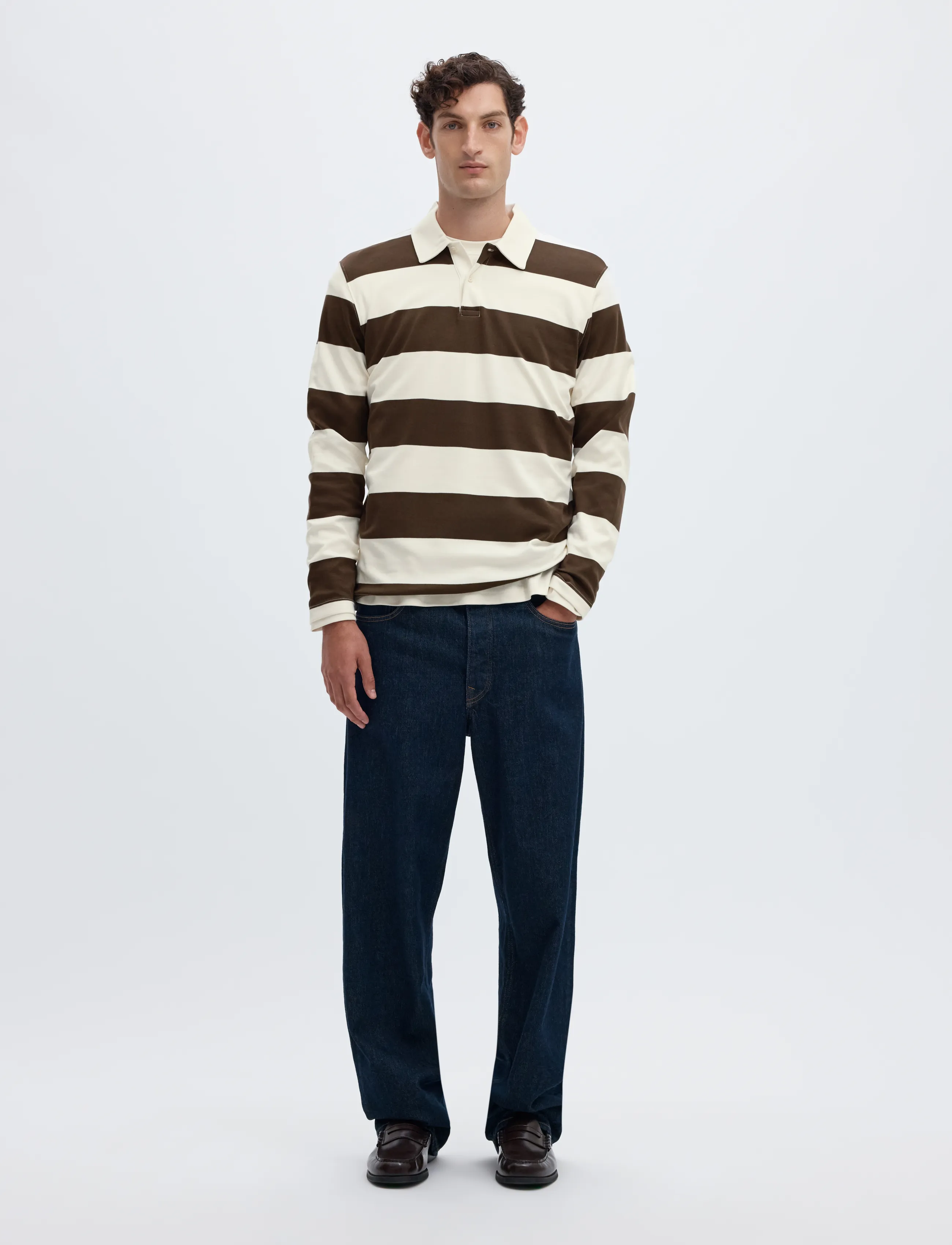 Selected - SLMCASPER LS STRIPE POLO - delicioso - 3