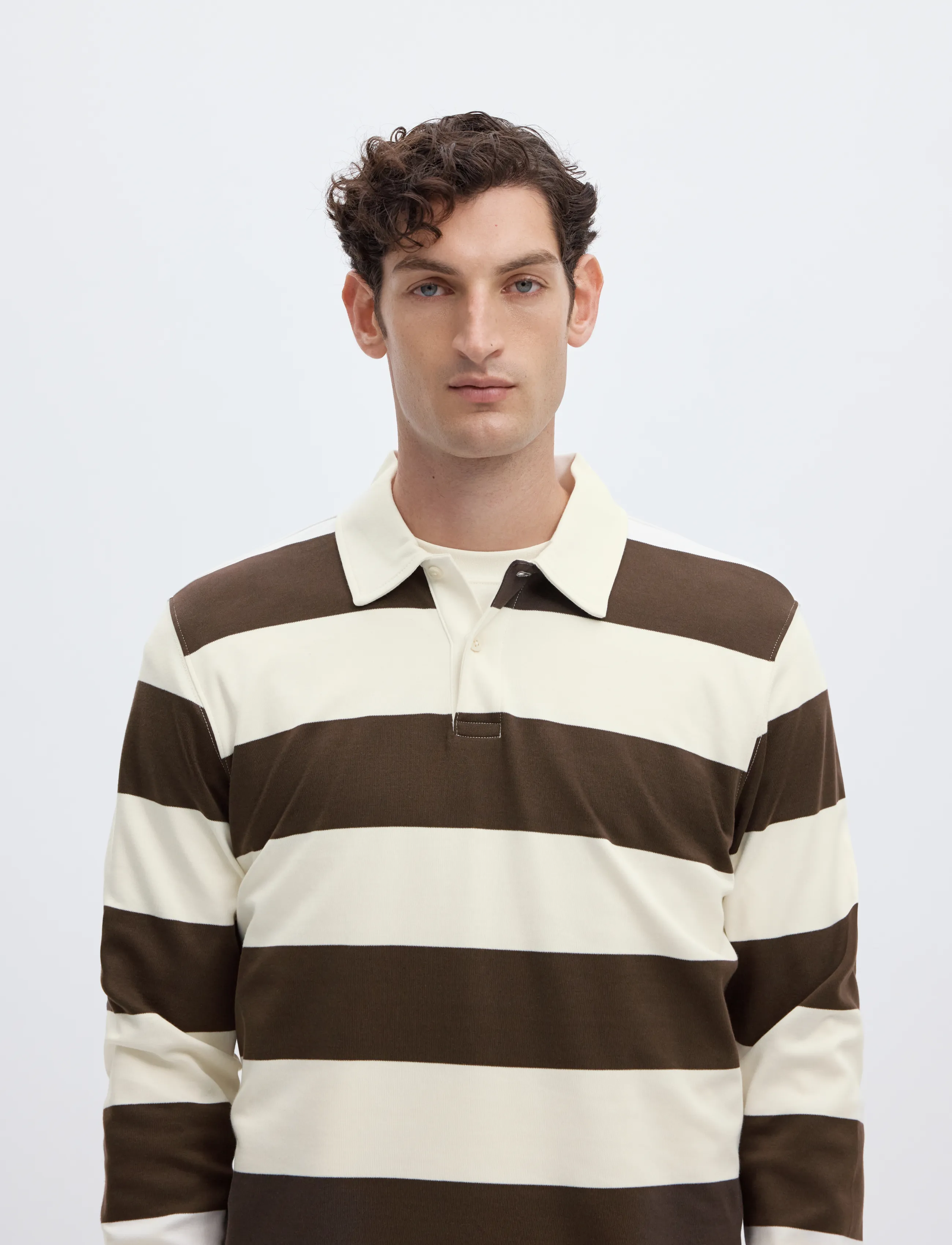 Selected - SLMCASPER LS STRIPE POLO - delicioso - 4
