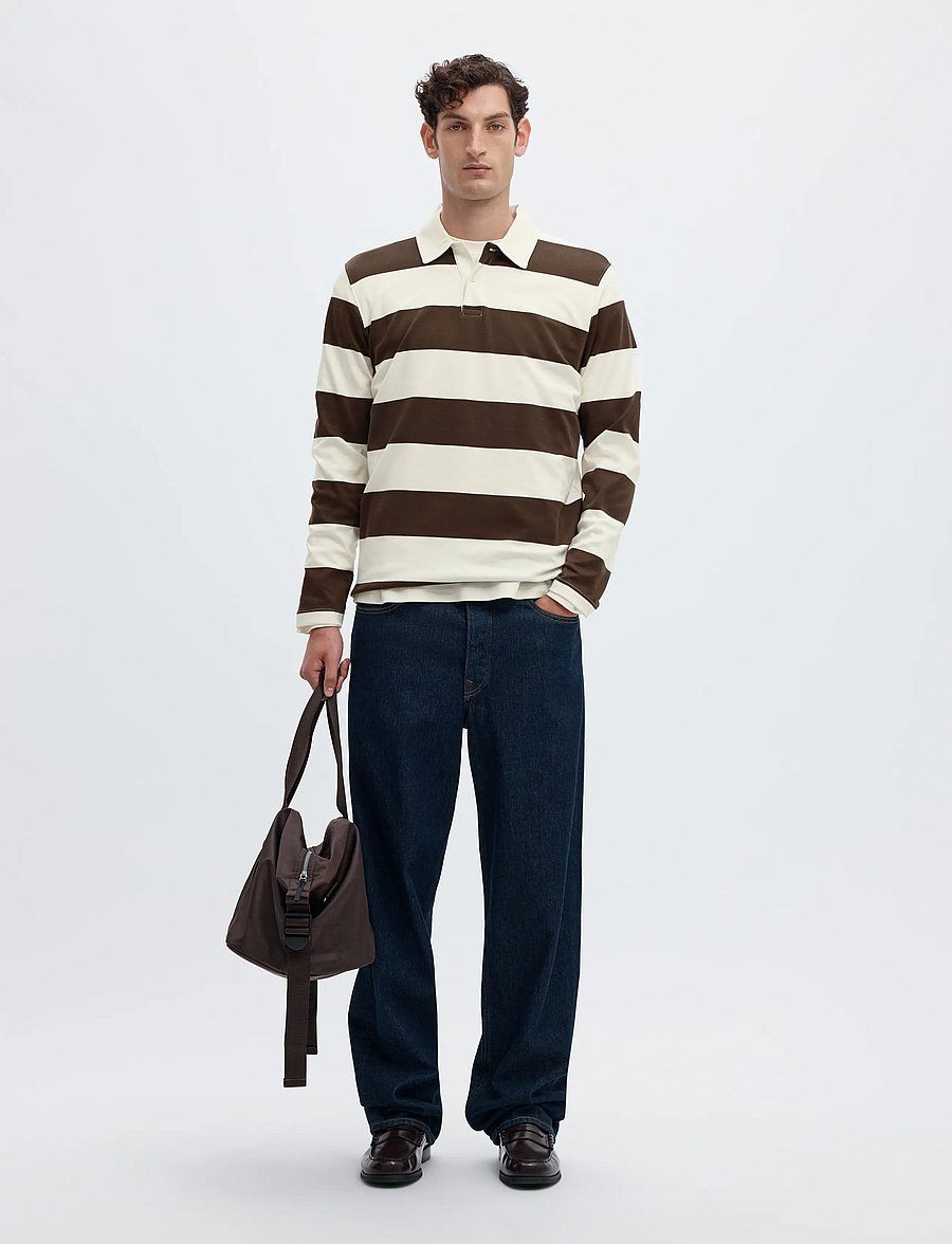 Selected - SLMCASPER LS STRIPE POLO - delicioso - 5