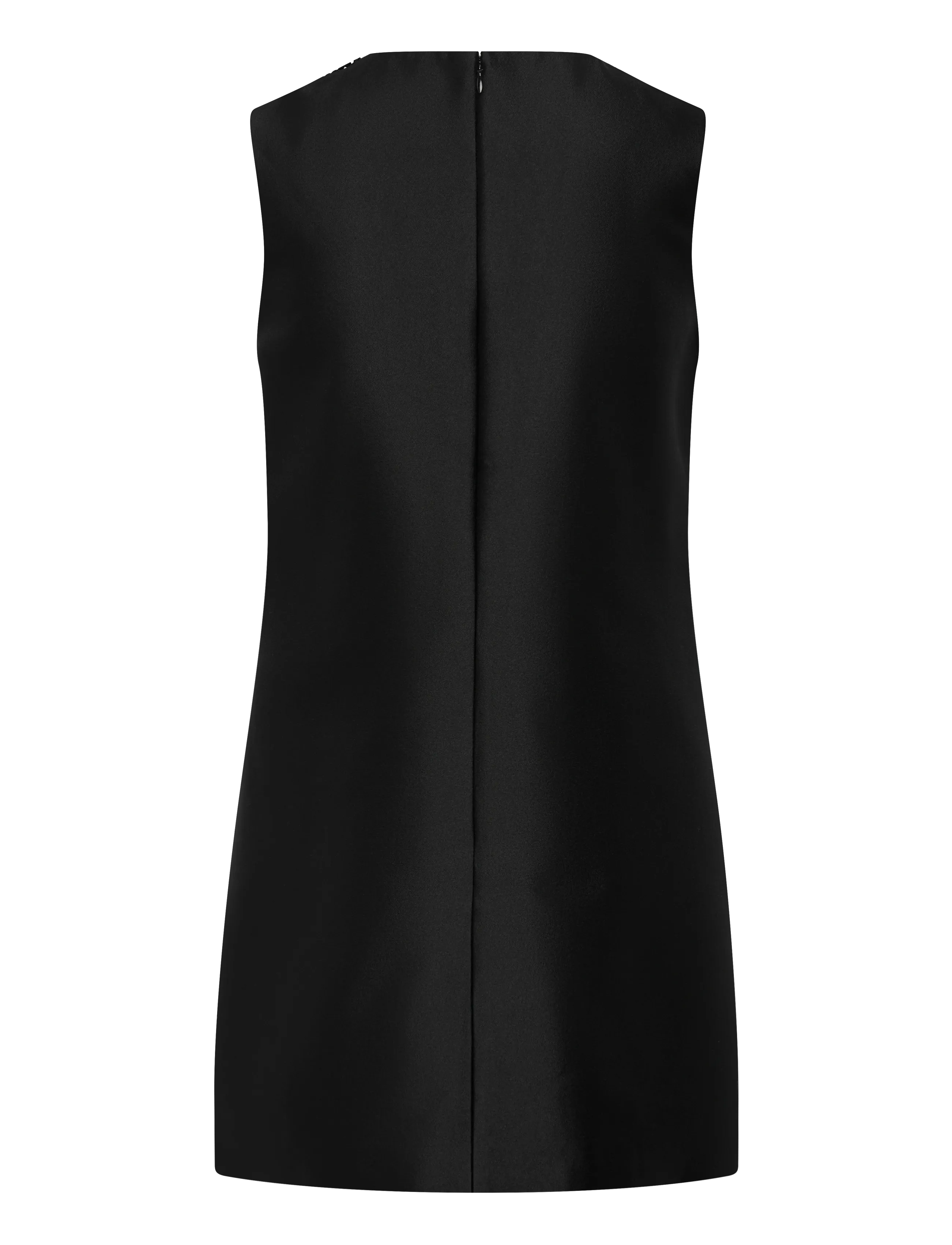 Self Portrait - Taffeta embellished trim Mini Dress - korte jurken - black - 1