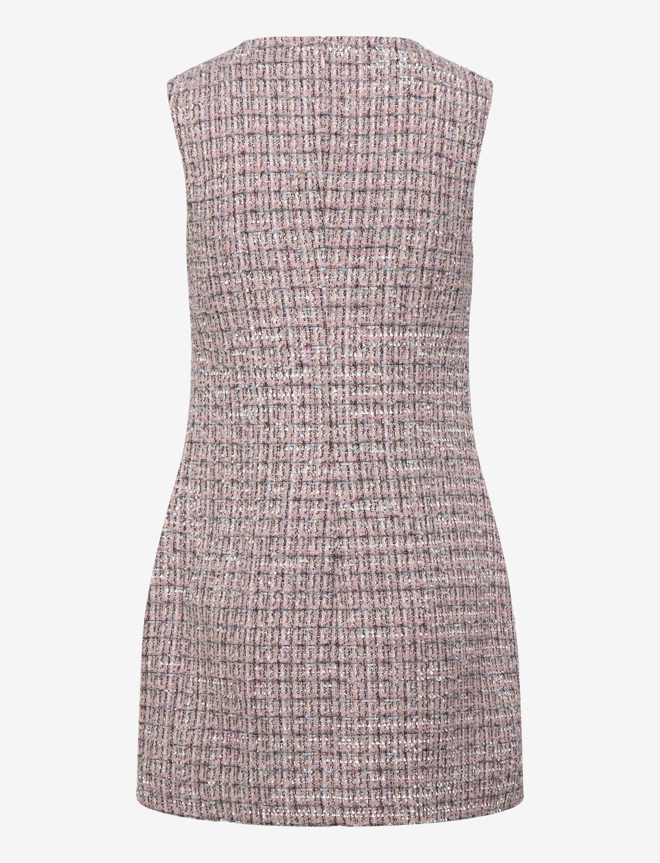 Self Portrait - Boucle sleeveless Mini Dress - korte kjoler - pink - 1