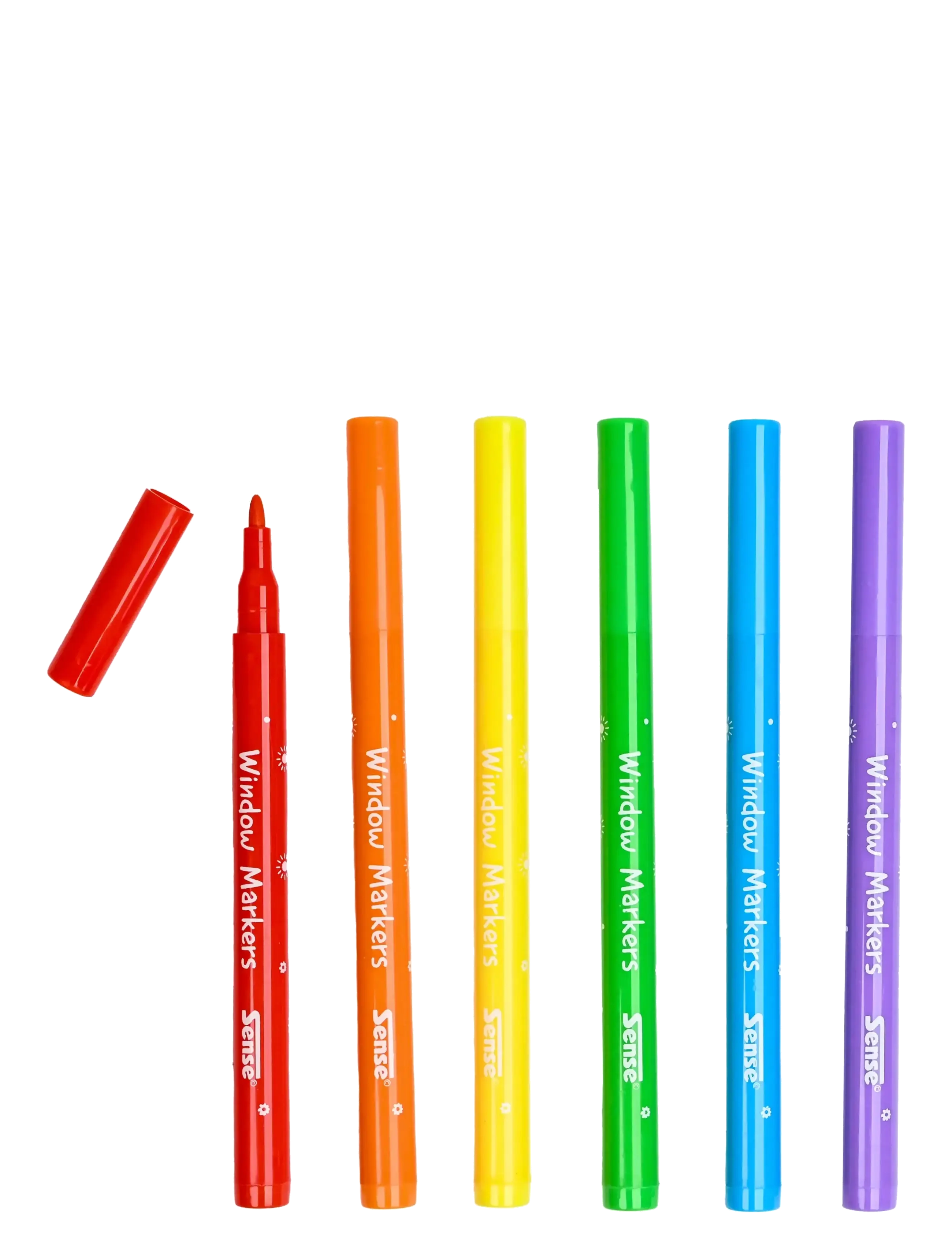 Sense - FÖNSTERPENNOR 6-P - blyanter - red - 1