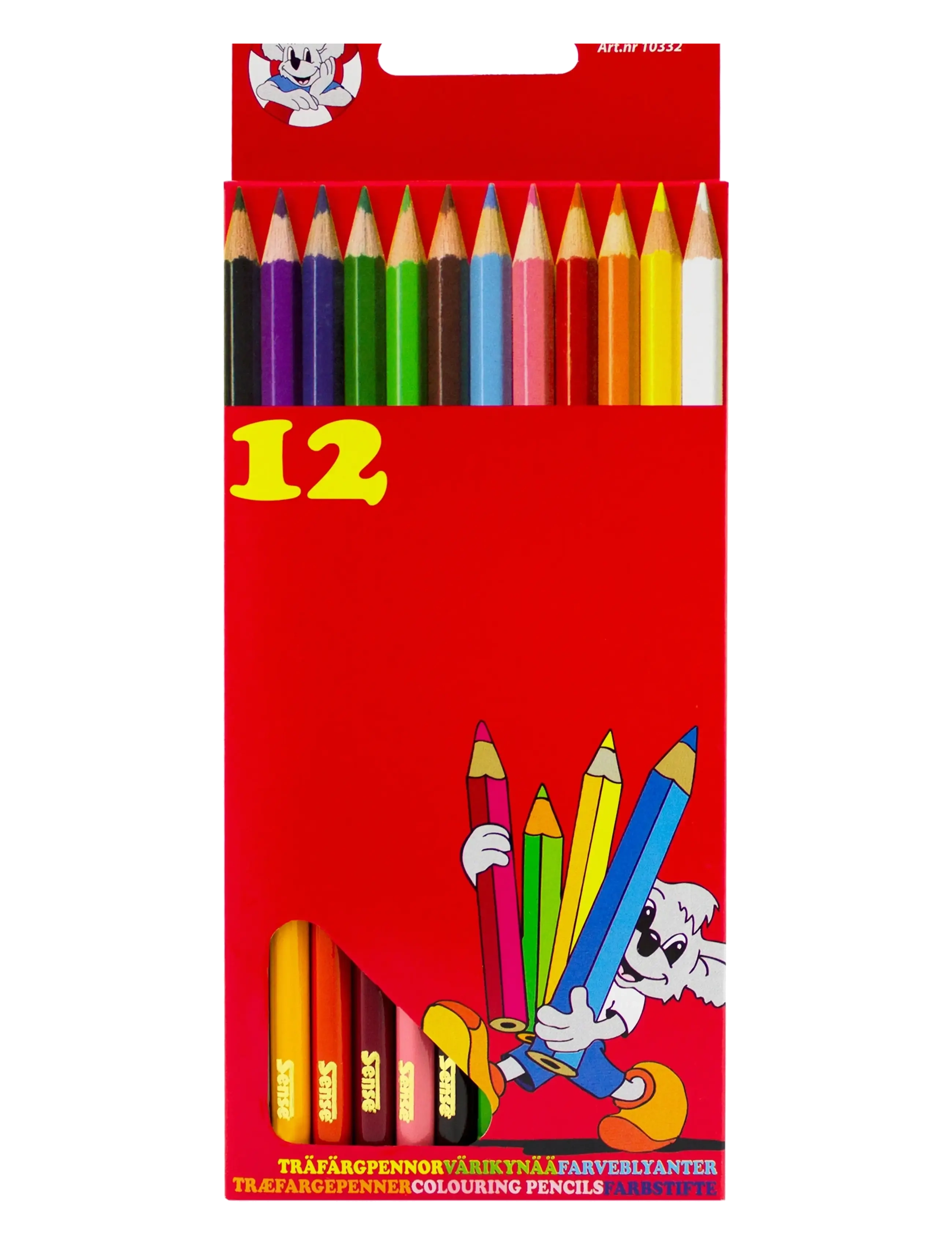 Sense TRÄFÄRGPENNOR 12-P - Julklappar - RED / red