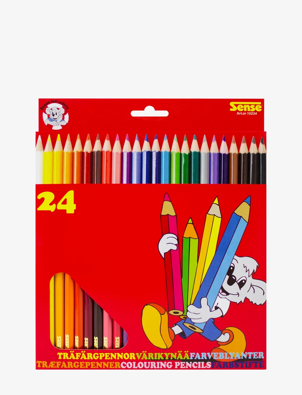 Sense - TRÄFÄRGPENNOR 24-P FSC® - buntstifte - red - 0