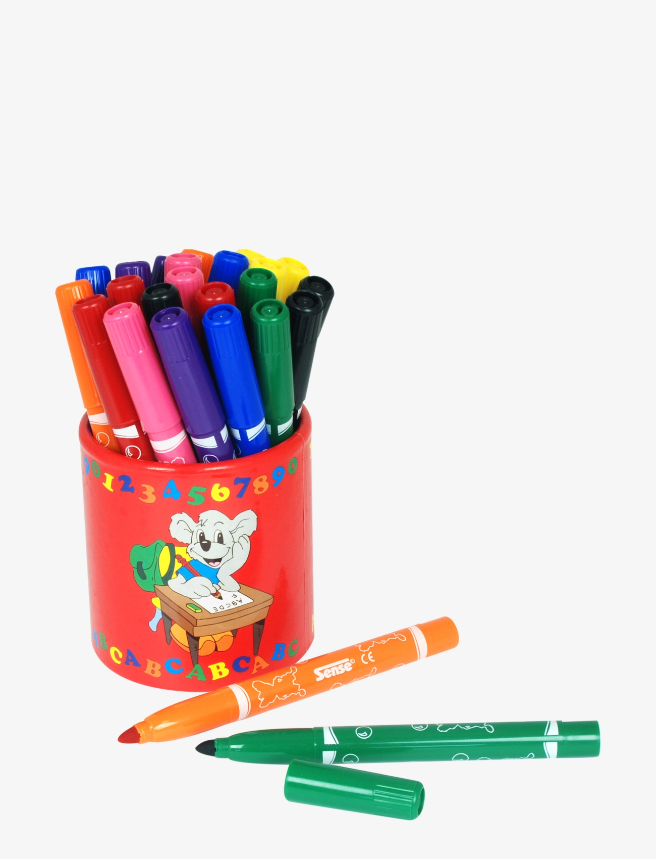 Sense Fiberpennor Jumbo 24-P,Pennburk, One Size, Drawing, Rot - Coloured Pencils, Kinder