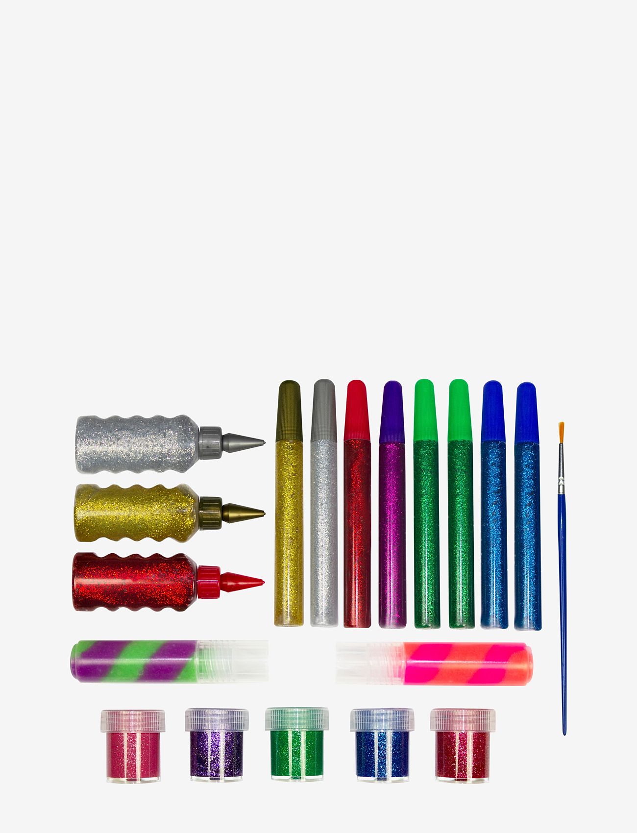 Sense - GLITTERSET - farveblyanter - red - 1