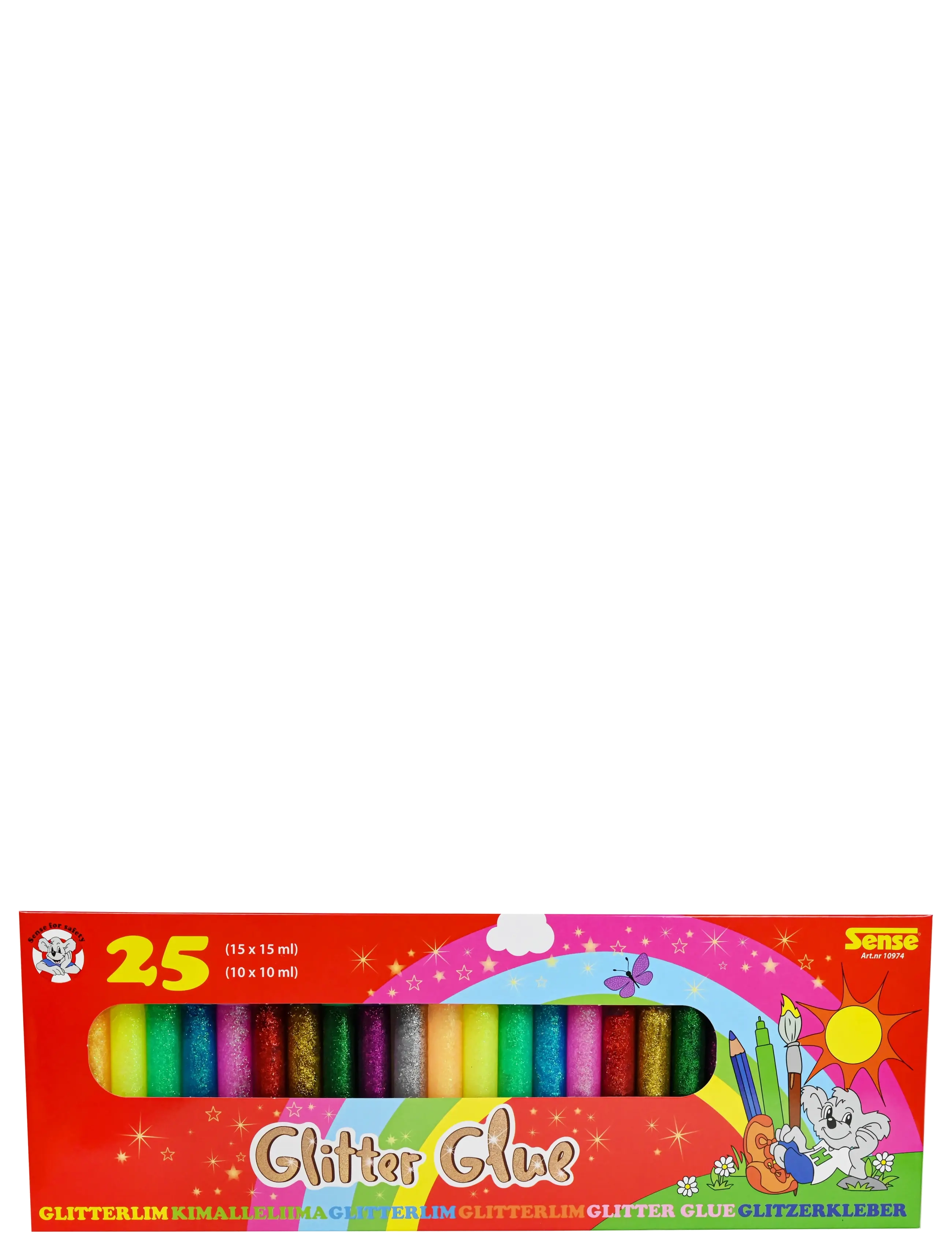 Sense Glitterlim 25-P, One Size, Craft, Mehrfarbig/gemustert - Craft Sets, Kinder