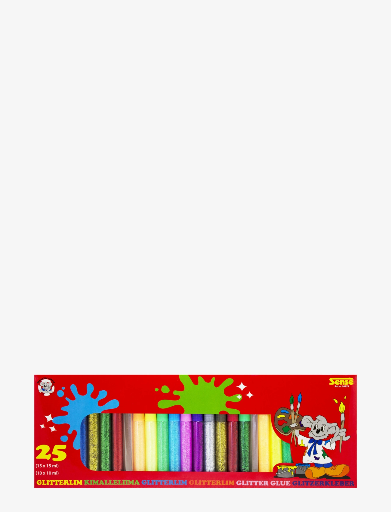 Sense GLITTERLIM 25-P - Lyijykynät - RED / multi