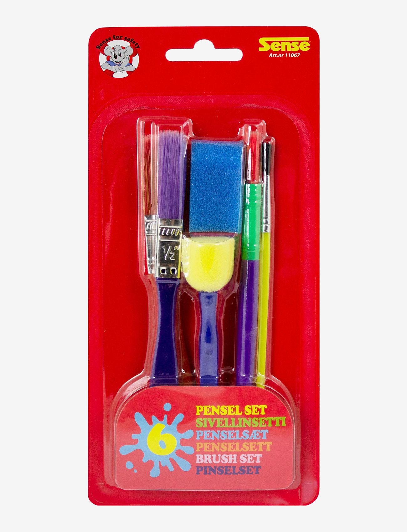 Sense - PENSELSET 6 DELAR - red - 1
