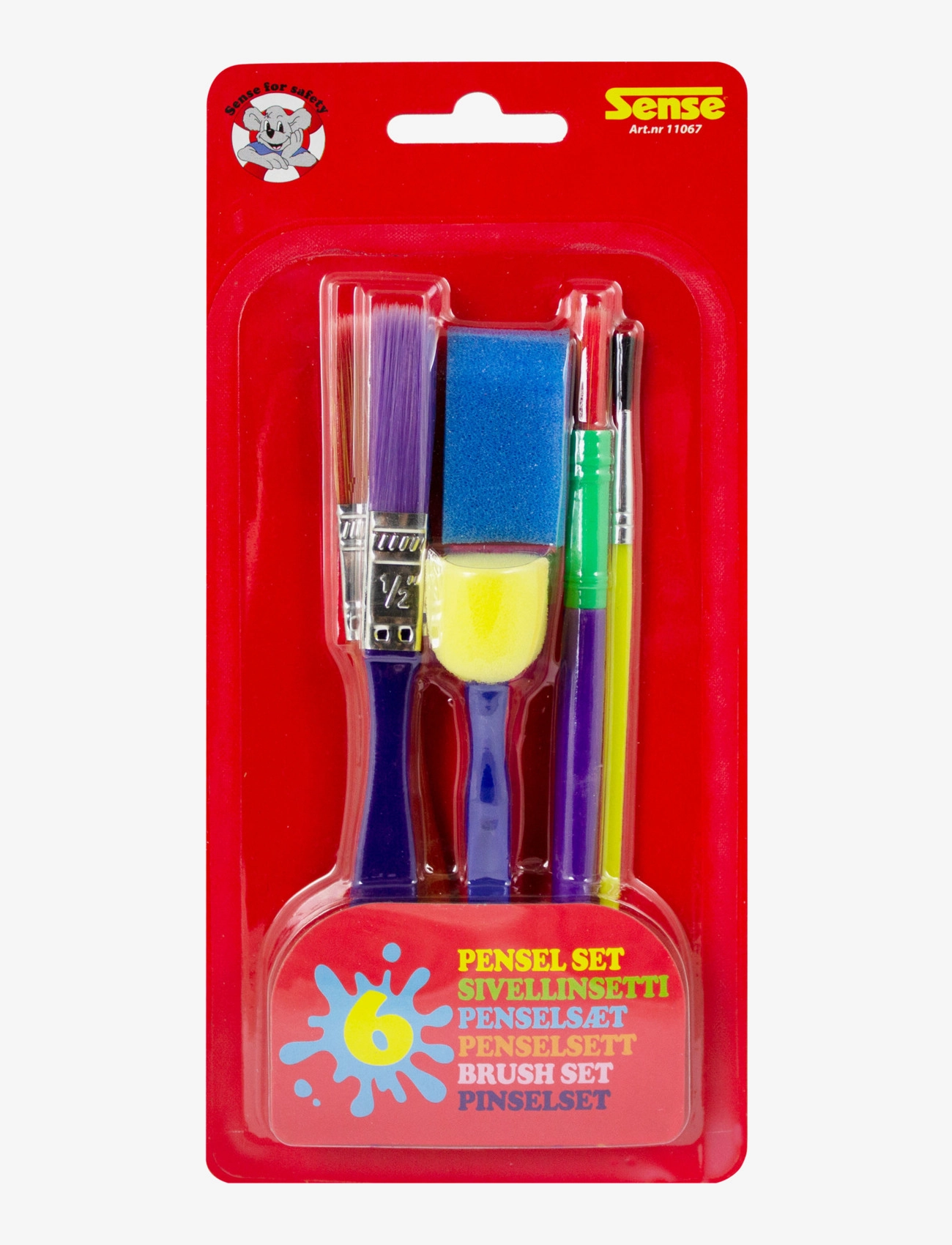 Sense - PENSELSET 6 DELAR - red - 1