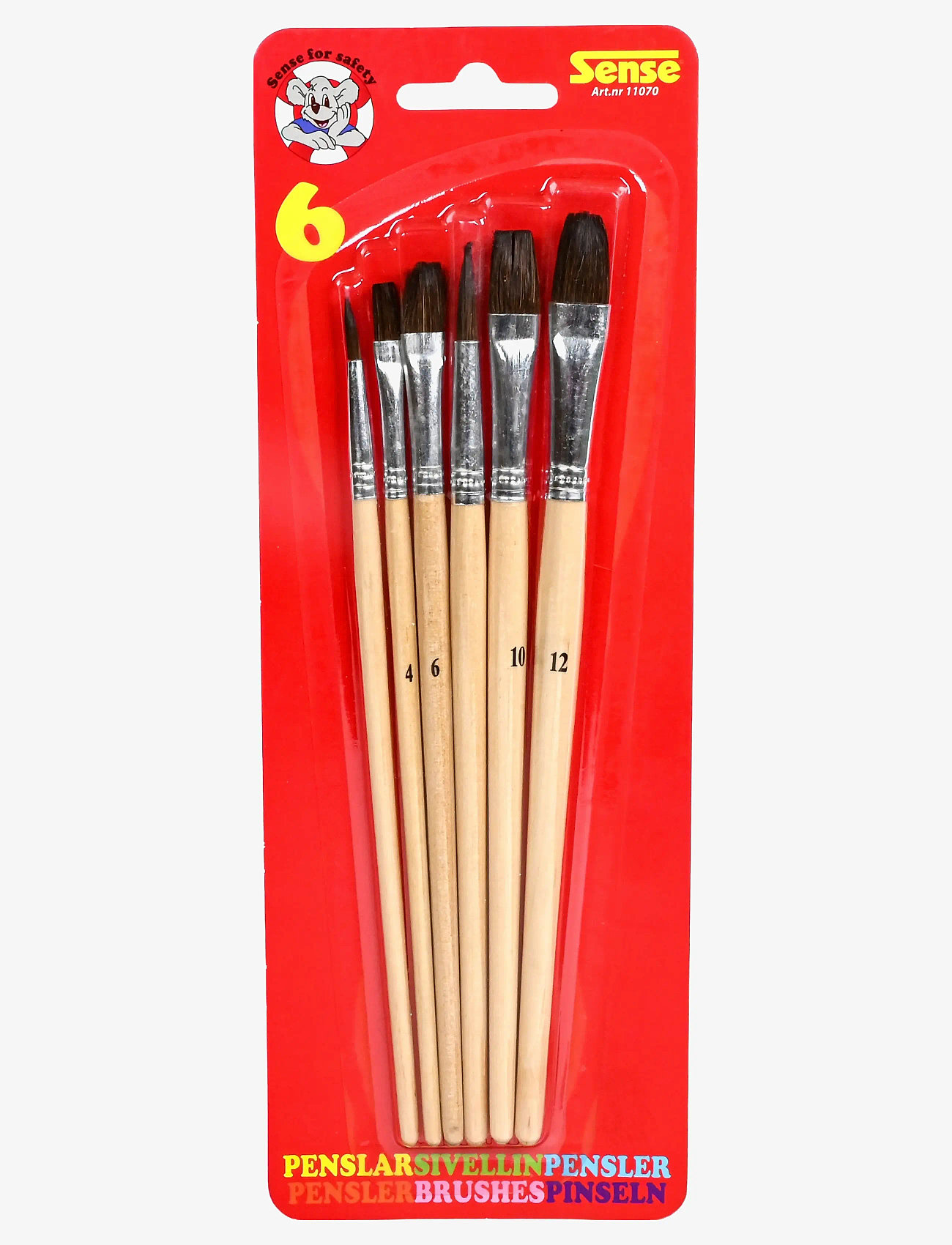 Sense - TRÄPENSLAR 6-P - pencils - red - 0