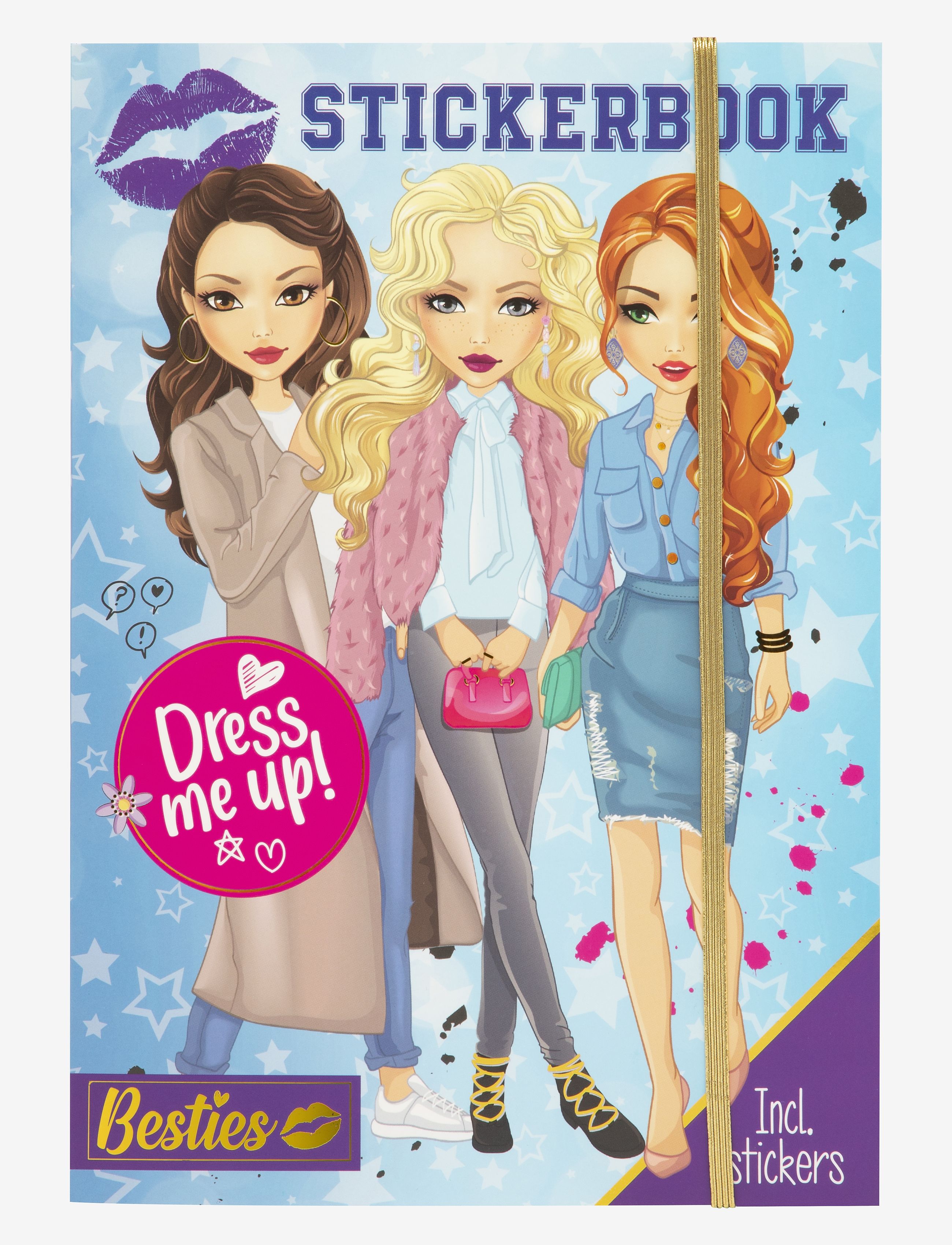 Sense Dress Me Up Stickersbok A4, One Size, Drawing, Mehrfarbig/gemustert - Coloring & Craft Books, Kinder