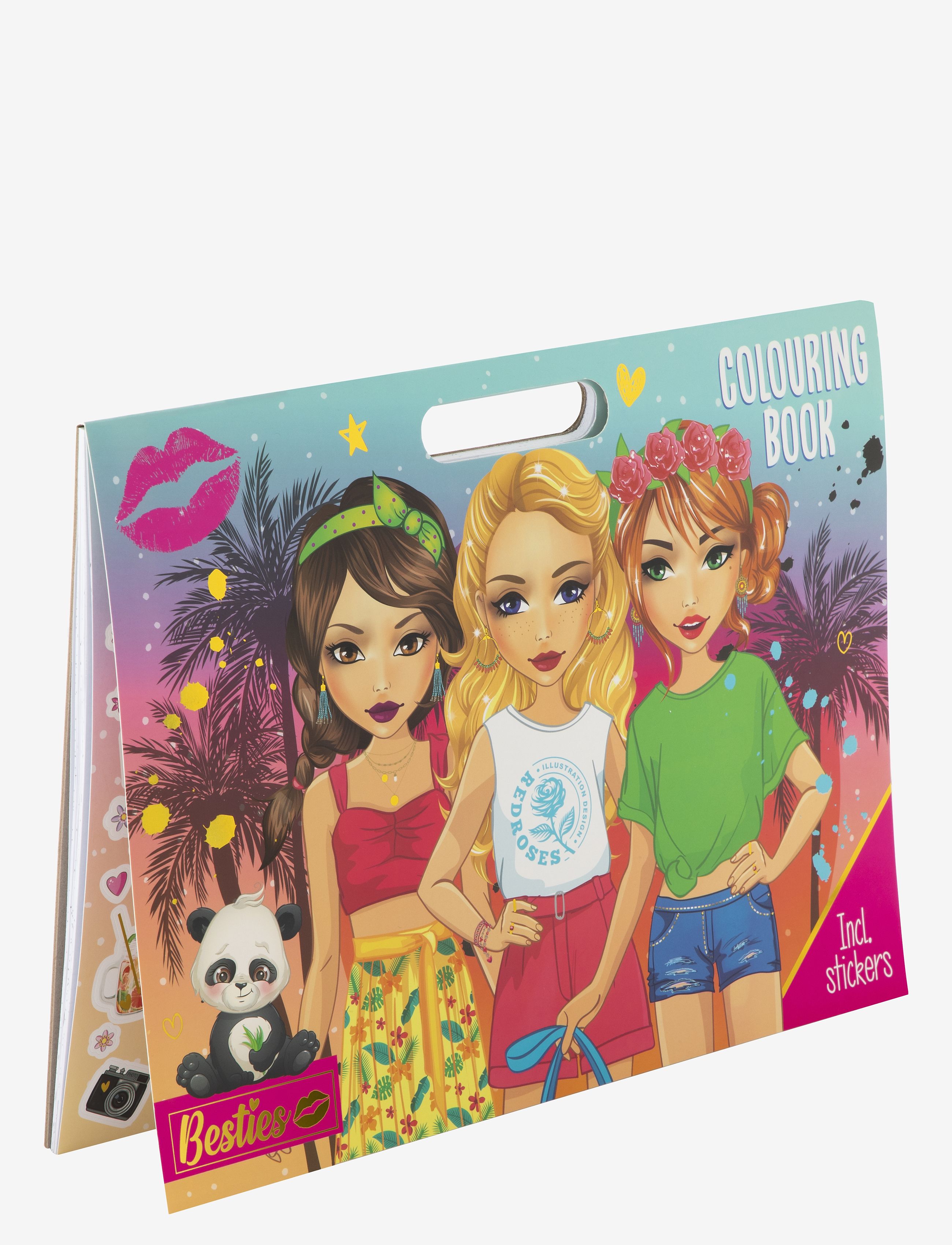 Sense Målarbok Med Stickers, One Size, Drawing, Mehrfarbig/gemustert - Coloring & Craft Books, Kinder