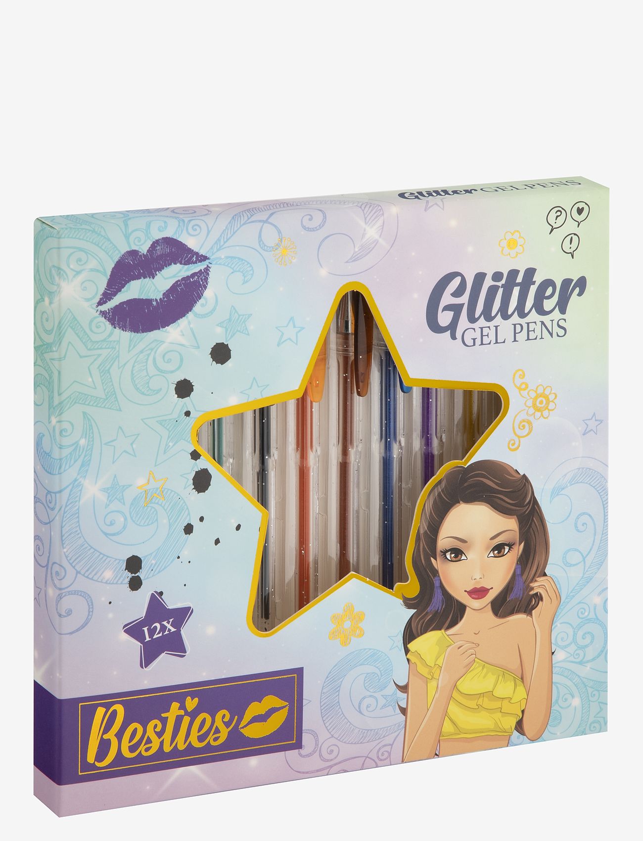 Sense - Gelpennor med glitter 12p - fargeblyanter - multi colour - 0