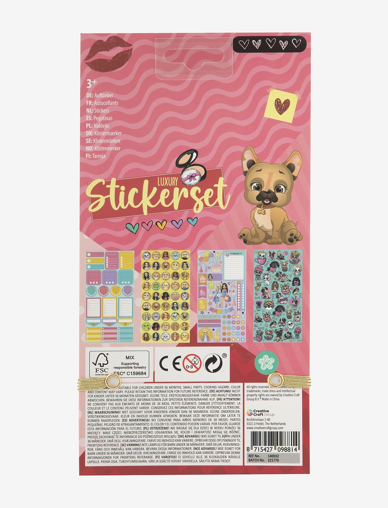 Sense - Stickersbok med 20 ark - autocollants - multi colour - 2